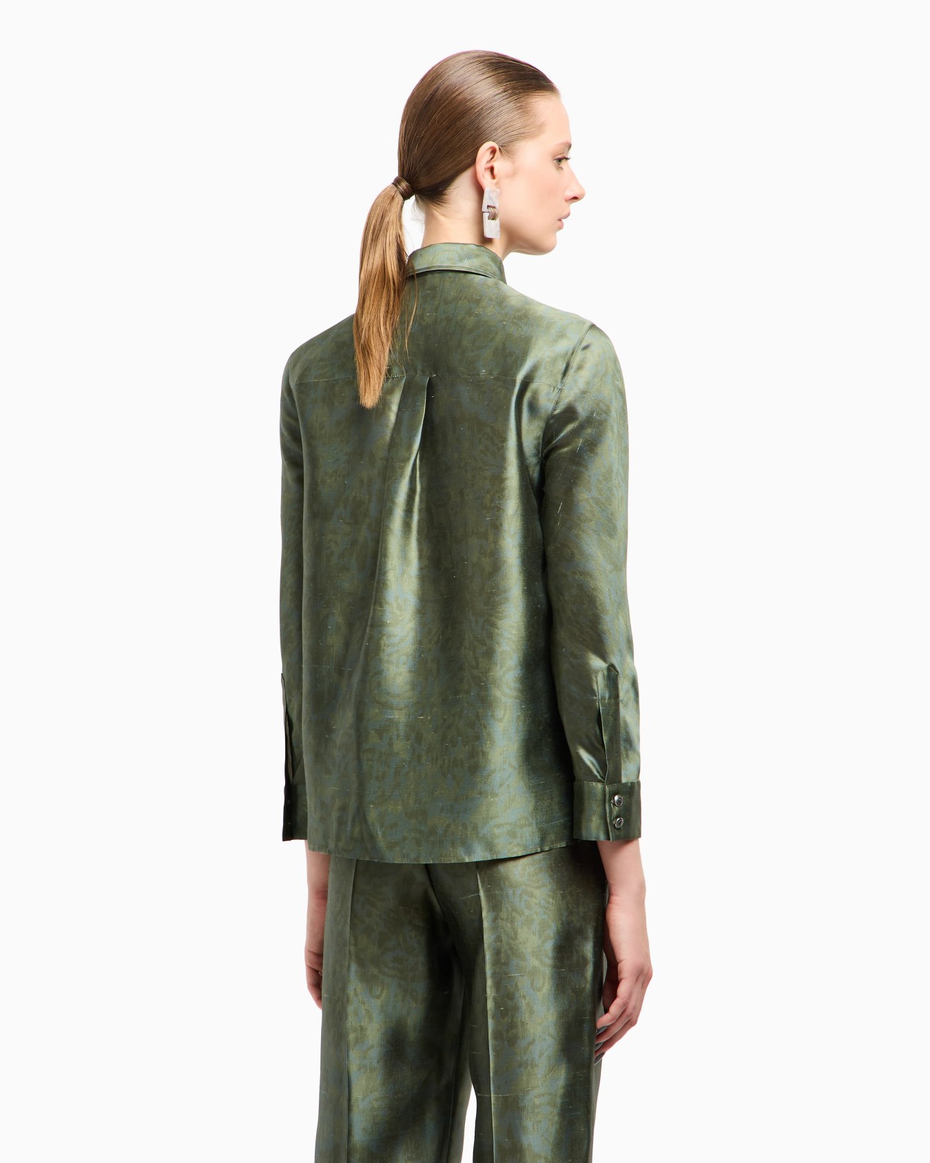 Chemise en shantung de soie imprimée Diapositive 3