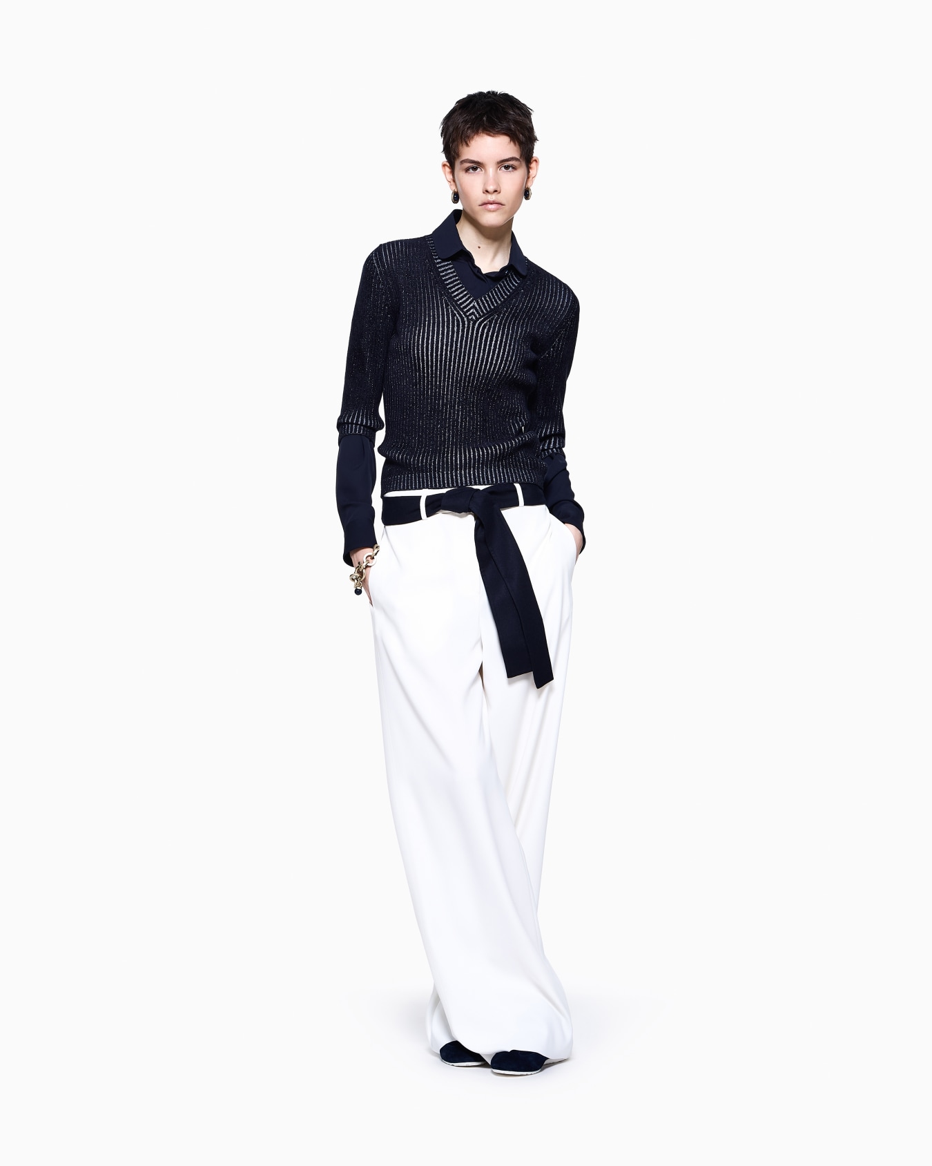Triple silk georgette shirt Slide 7
