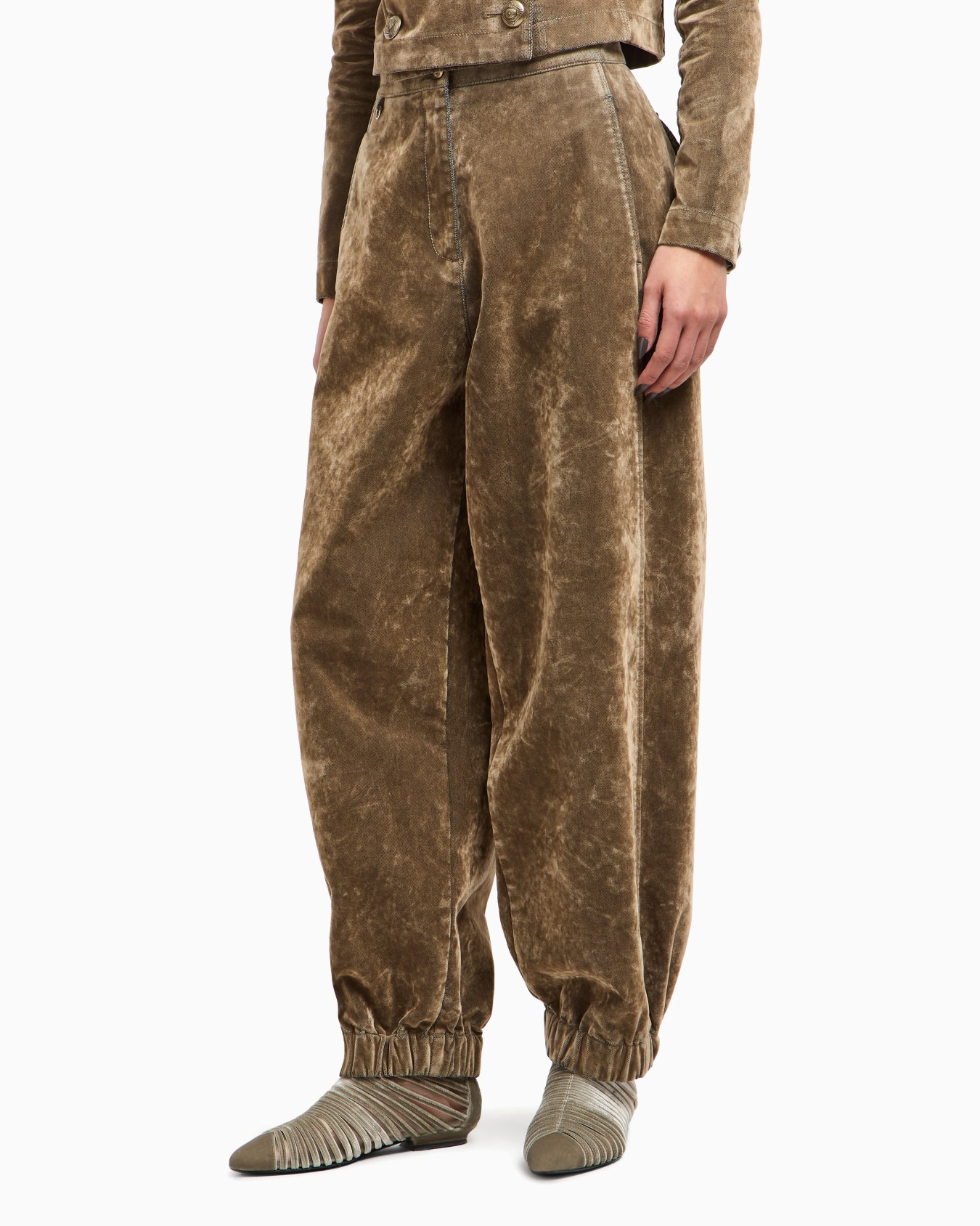 Pantalon large en velours Diapositive 4