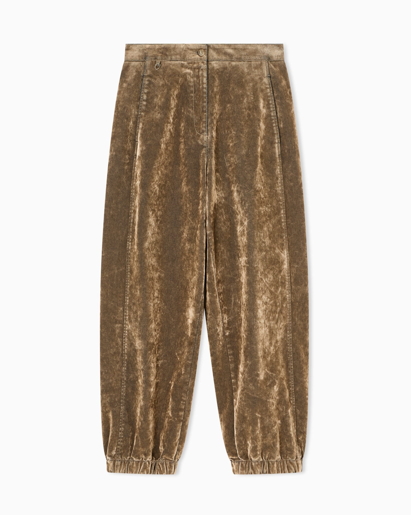 Pantalon large en velours Diapositive 0