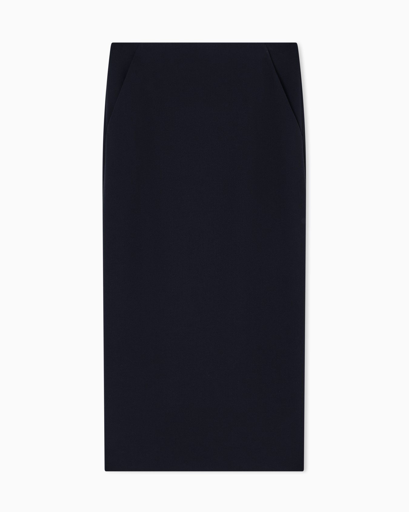 Gonna longuette in lana crepe stretch Slide 0