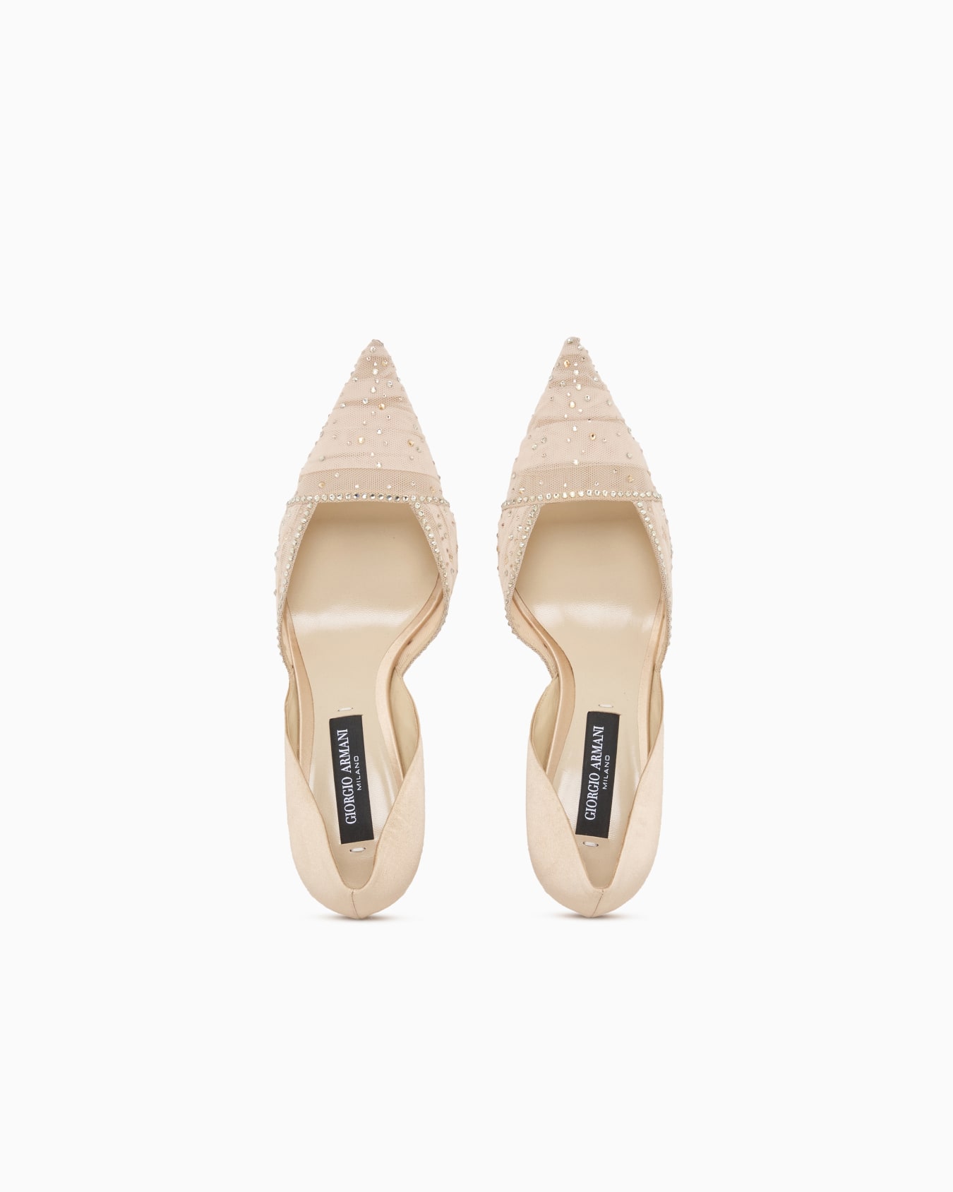 Tulle, satin and rhinestone court shoes Slide 2