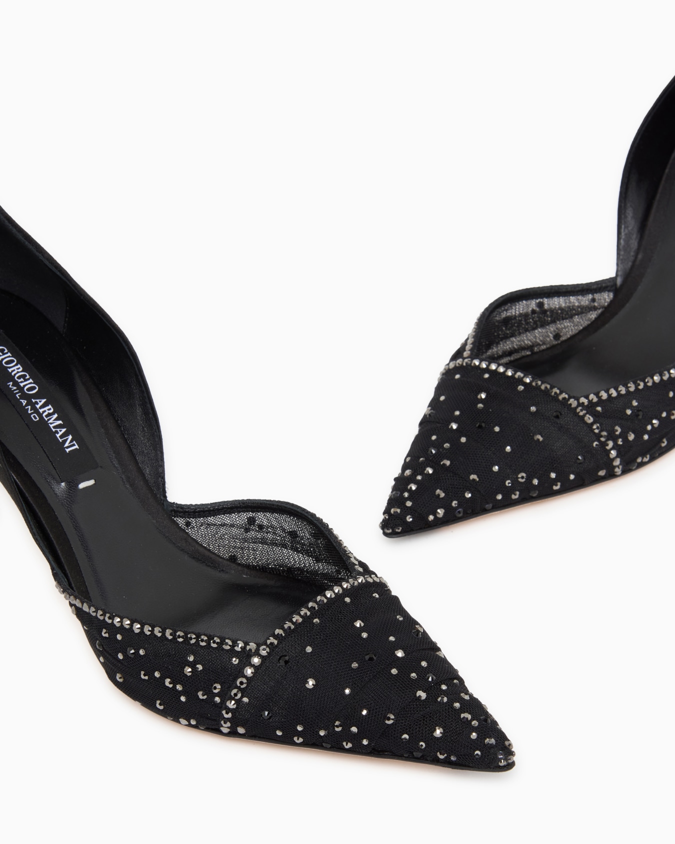 Tulle, satin and rhinestone court shoes Slide 4