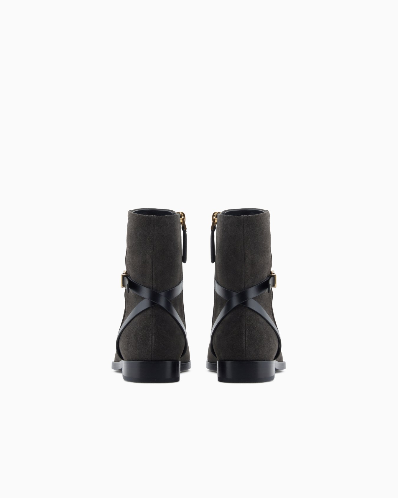 Bottines en cuir suédé et cuir de veau Diapositive 2
