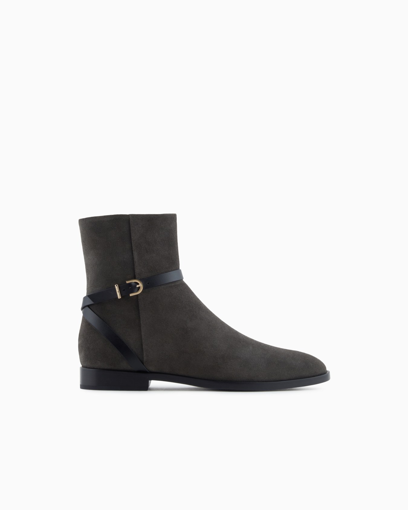 Bottines en cuir suédé et cuir de veau Diapositive 0