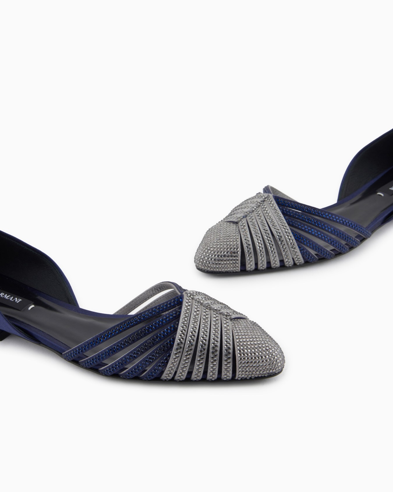 Satin and rhinestone ballerinas Slide 4