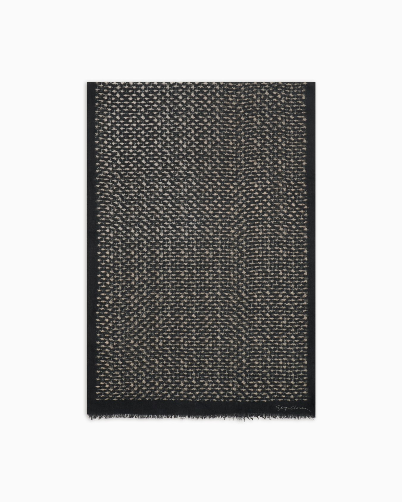 Jacquard cashmere stole Slide 0
