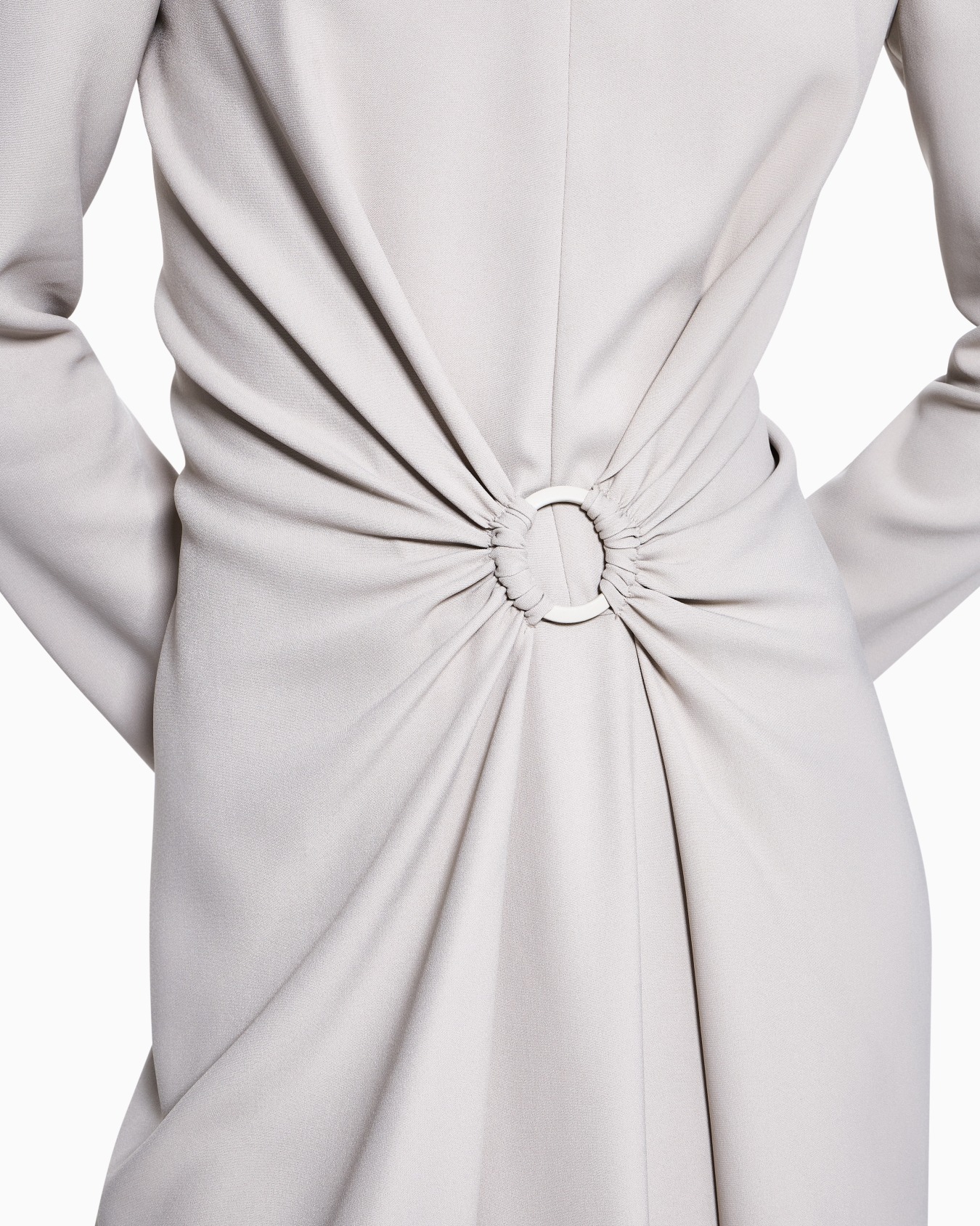 Robe mi-longue en cady de viscose Diapositive 3
