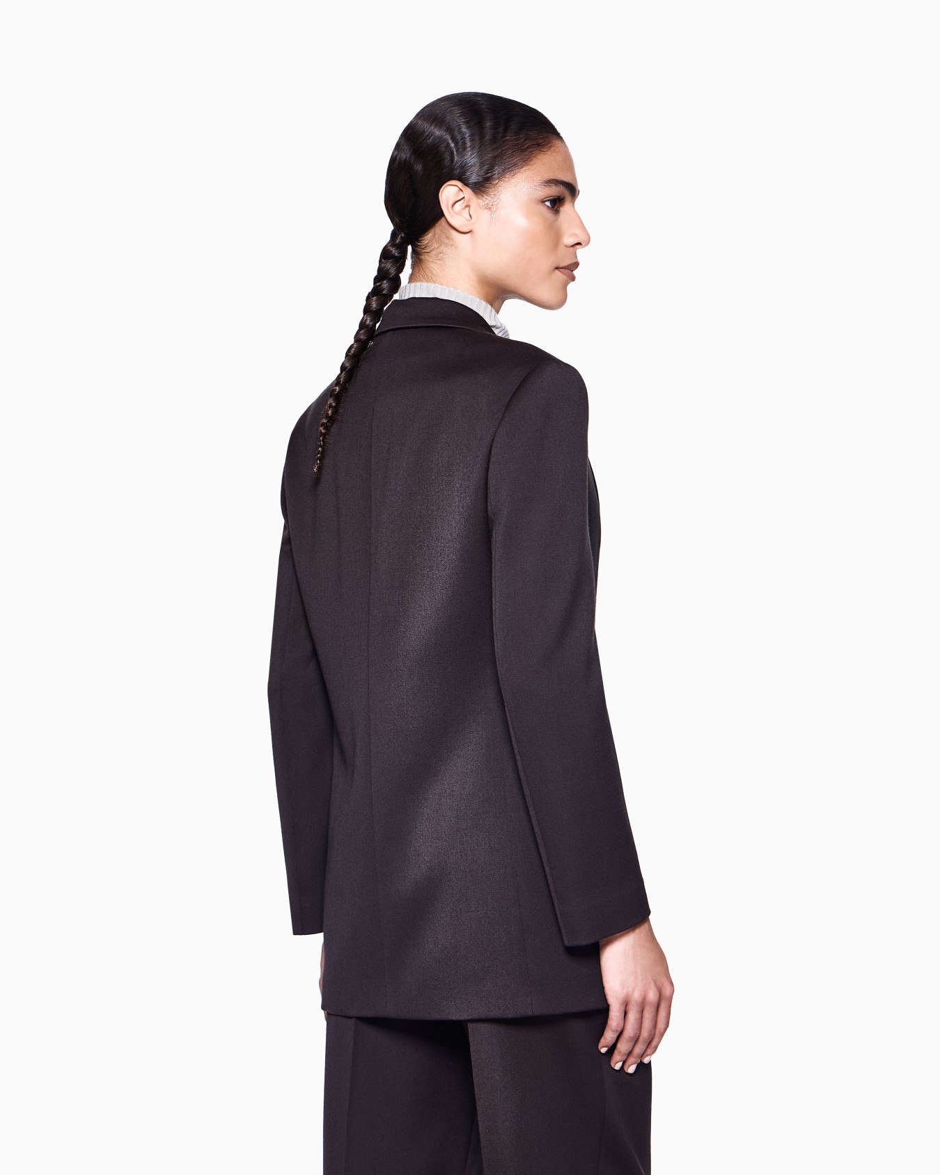 Veste à simple boutonnage en laine Diapositive 2