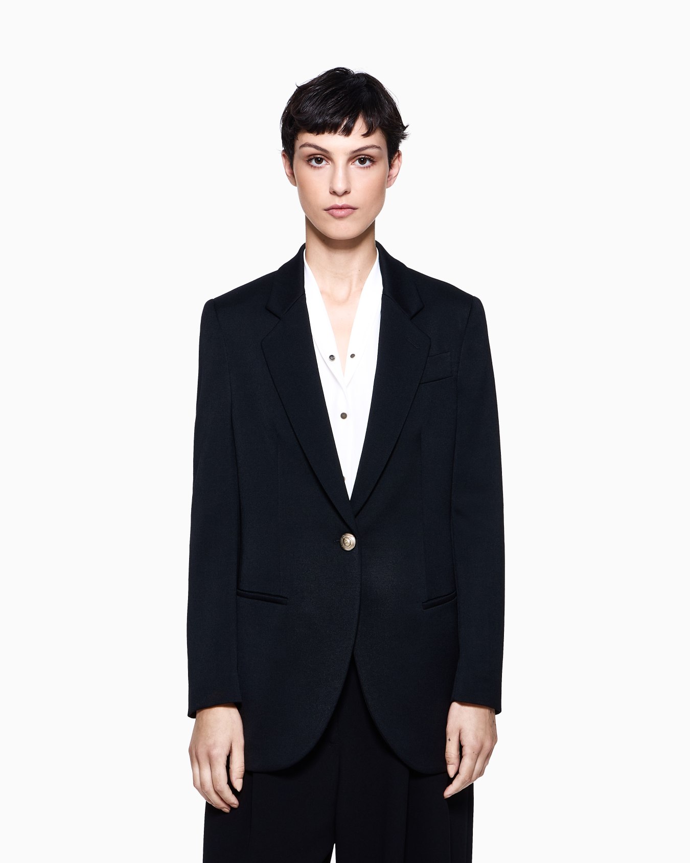 Einreihiger Blazer aus Wolle Folie 3