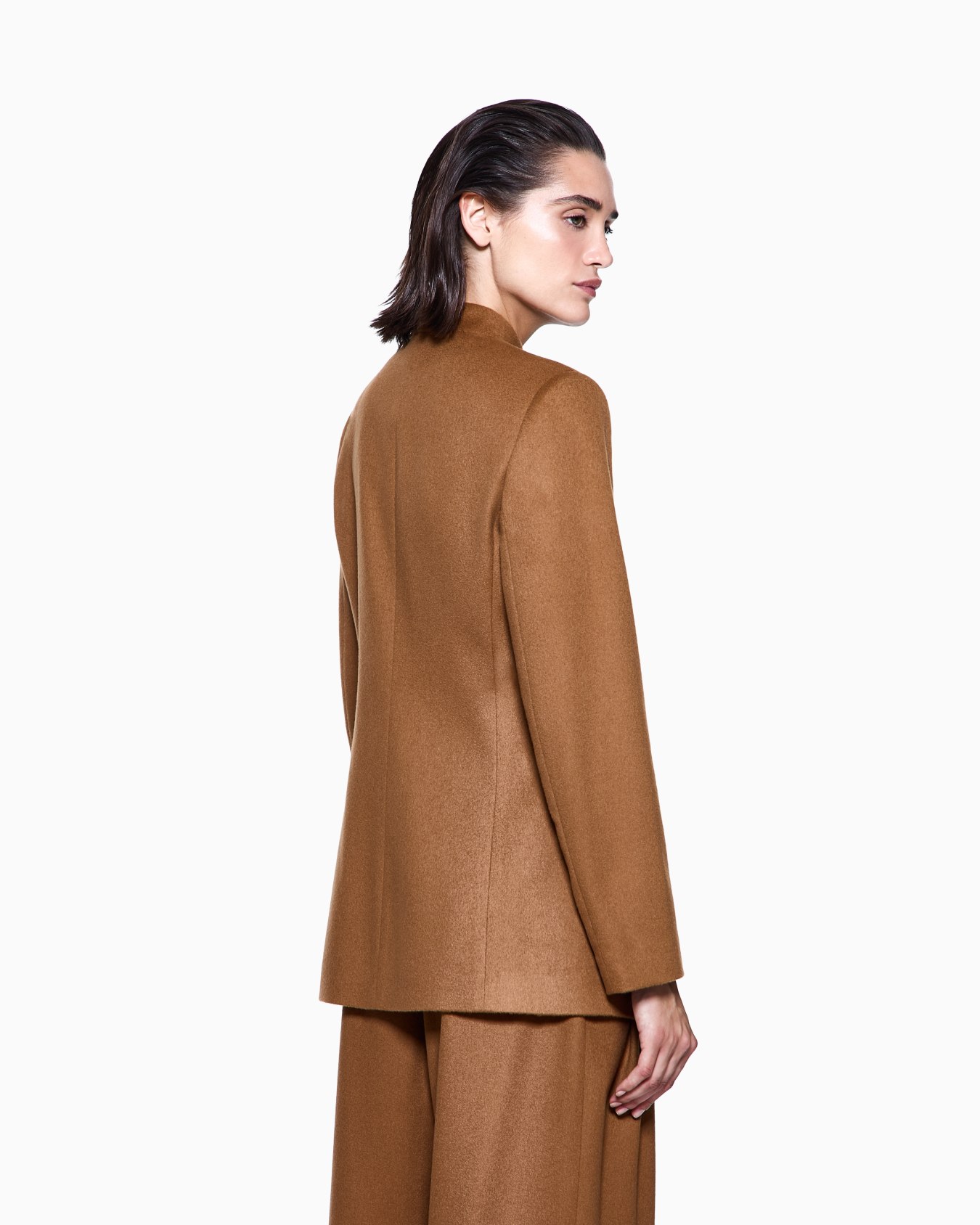 Veste à simple boutonnage en laine de vigogne  Diapositive 2