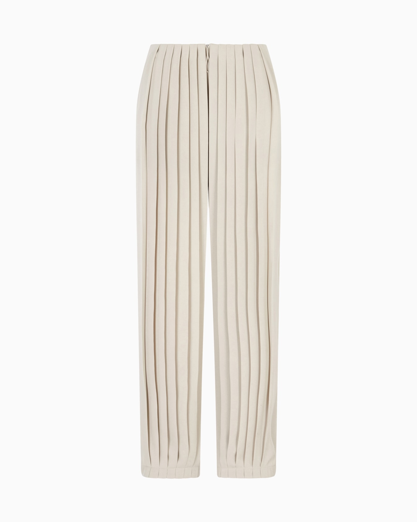 Pantaloni in tripla georgette di seta plissé ASV Slide 0