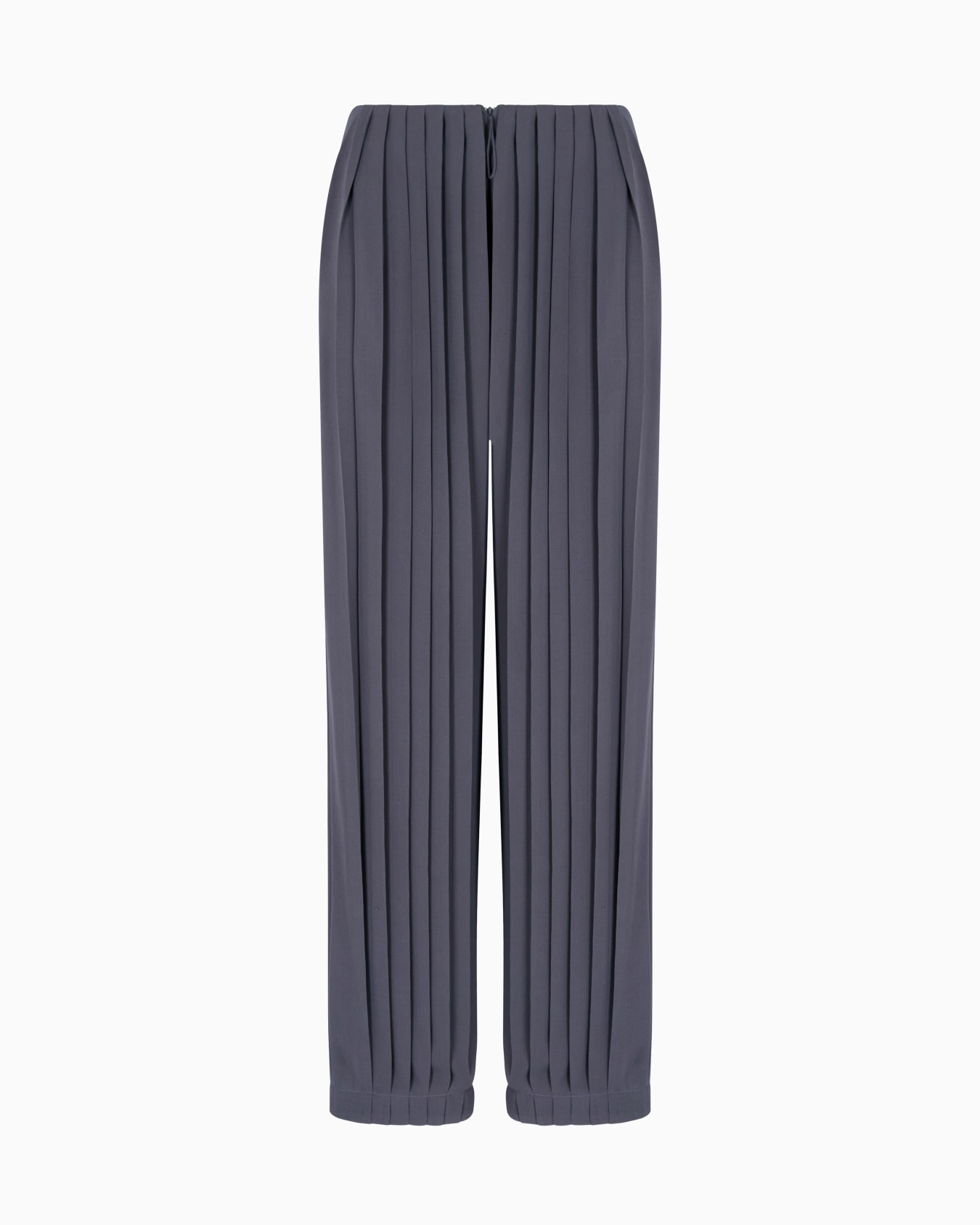 Pantalon en triple georgette de soie plissée ASV Diapositive 0