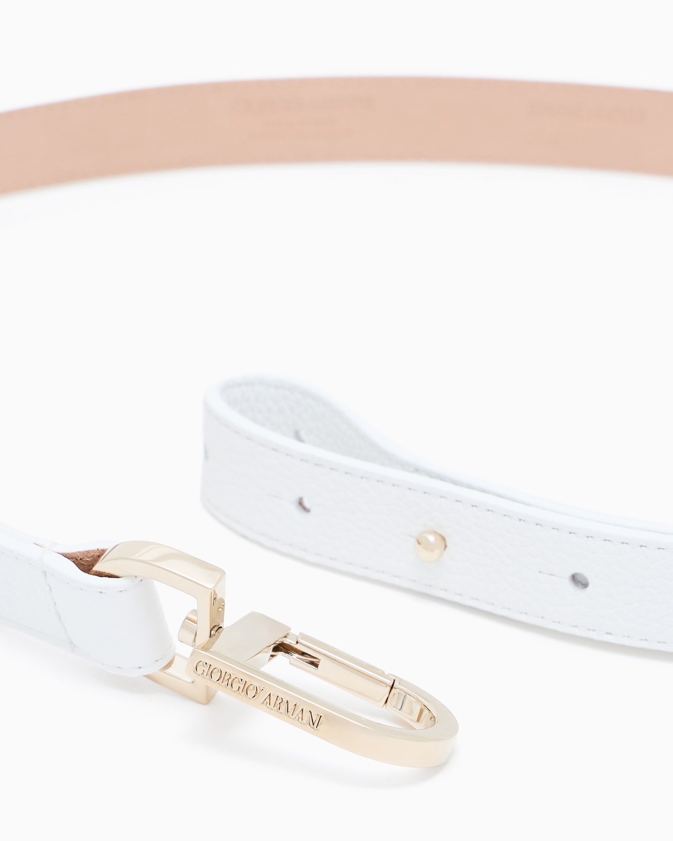 Pebbled leather belt Slide 1