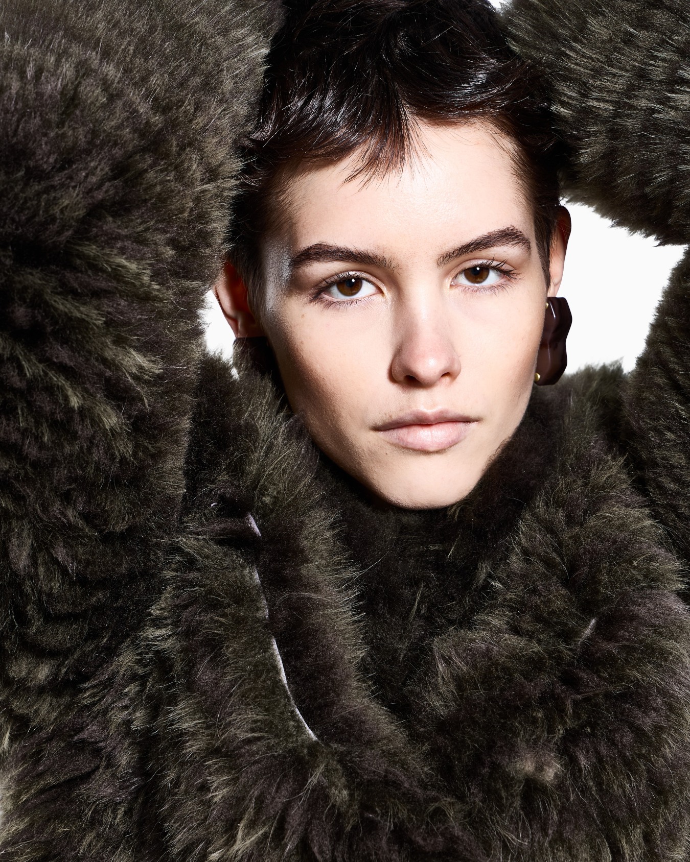 Two-tone cashmere oversized blouson Slide 5