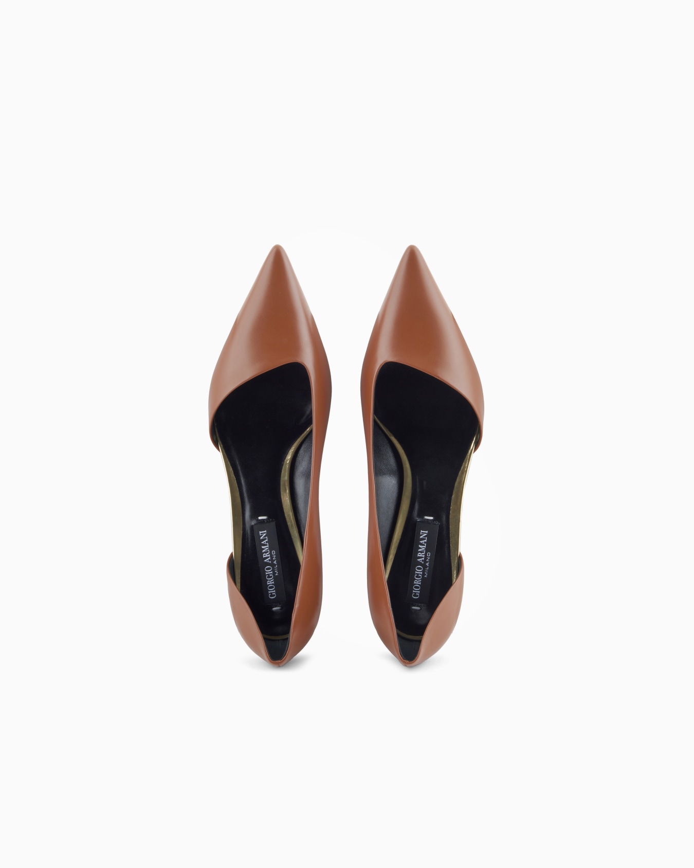 D'Orsay court shoes in calfskin  Slide 2