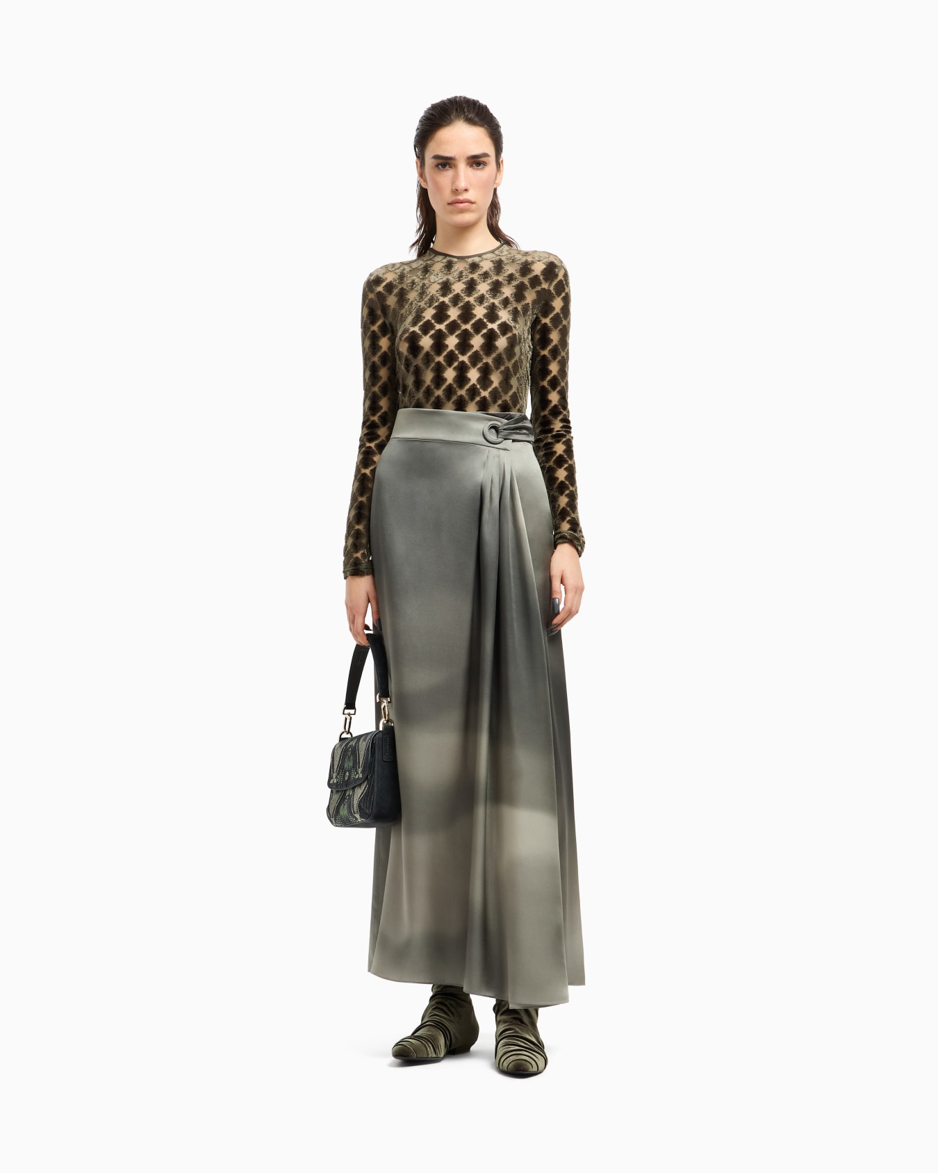 Geometric jacquard jersey jumper Slide 2