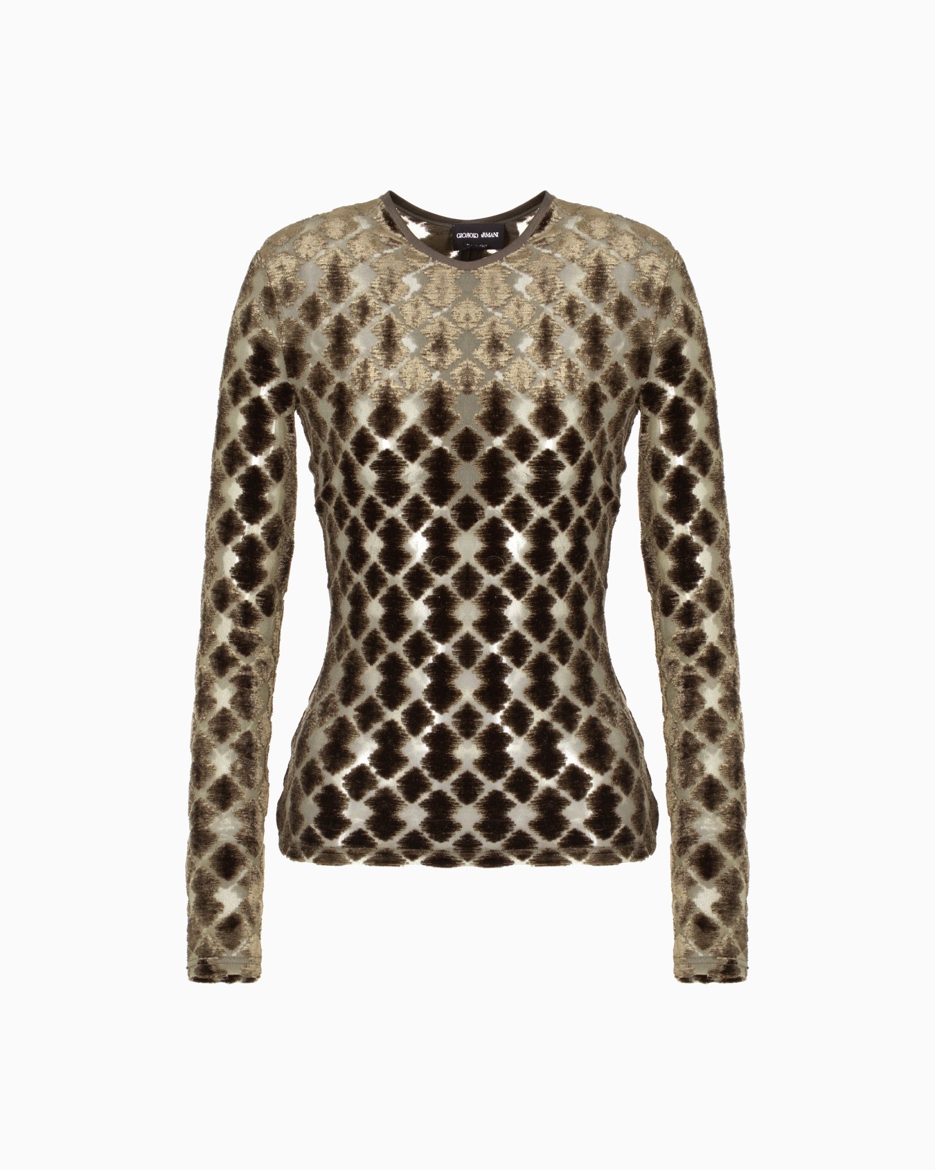 Geometric jacquard jersey jumper Slide 0