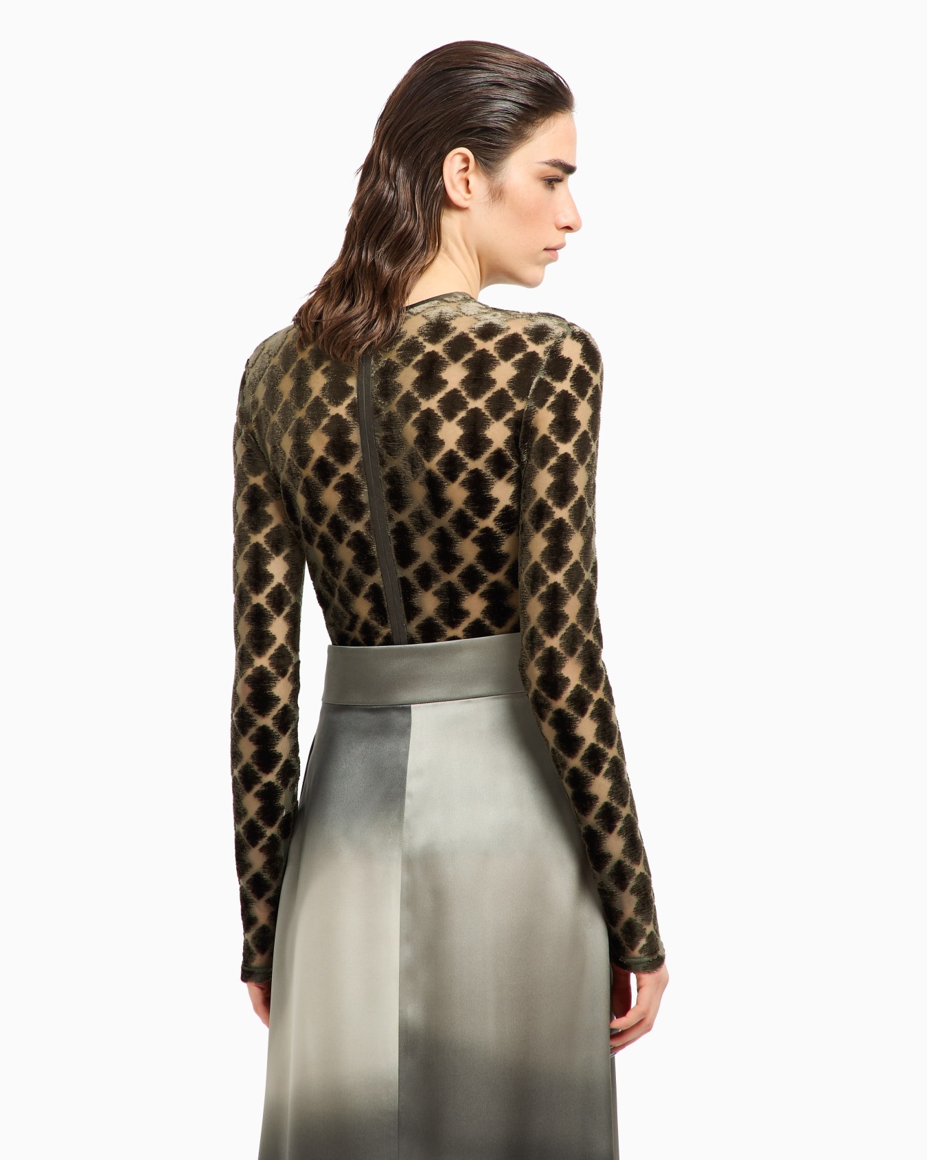 Geometric jacquard jersey jumper Slide 3