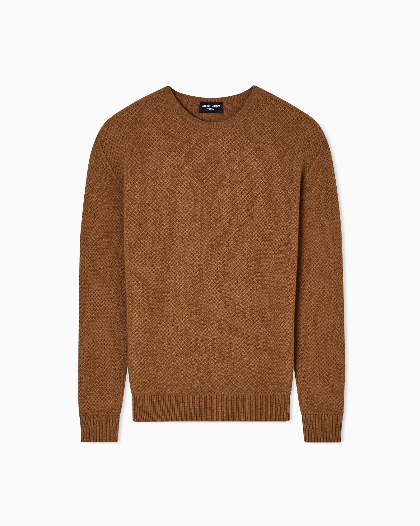 Vicuña wool crew-neck jumper  Slide 0