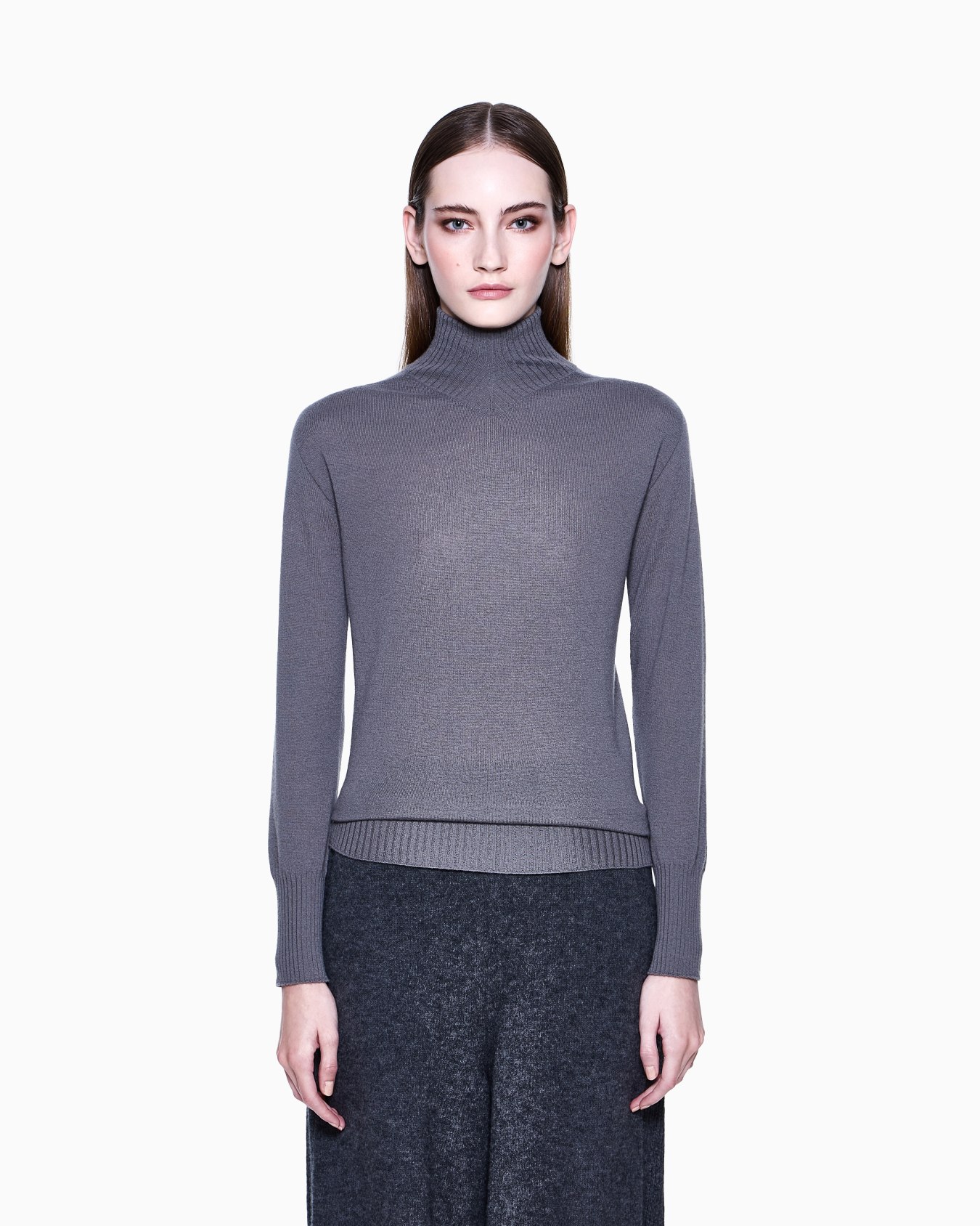 Maglia a collo alto in cashmere Giorgio Armani Neve Slide 3