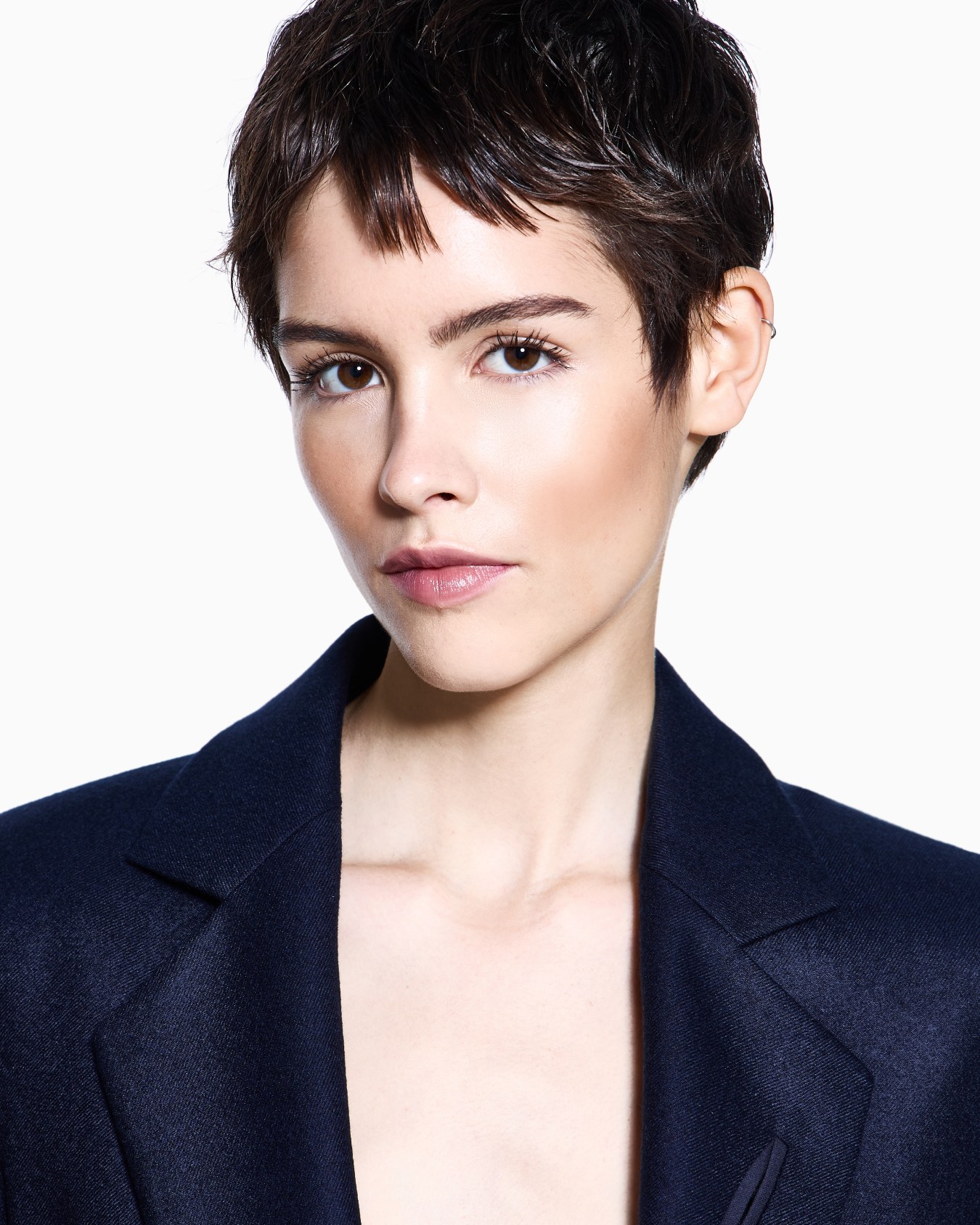 Single-breasted jacket in cashmere flannel Slide 4