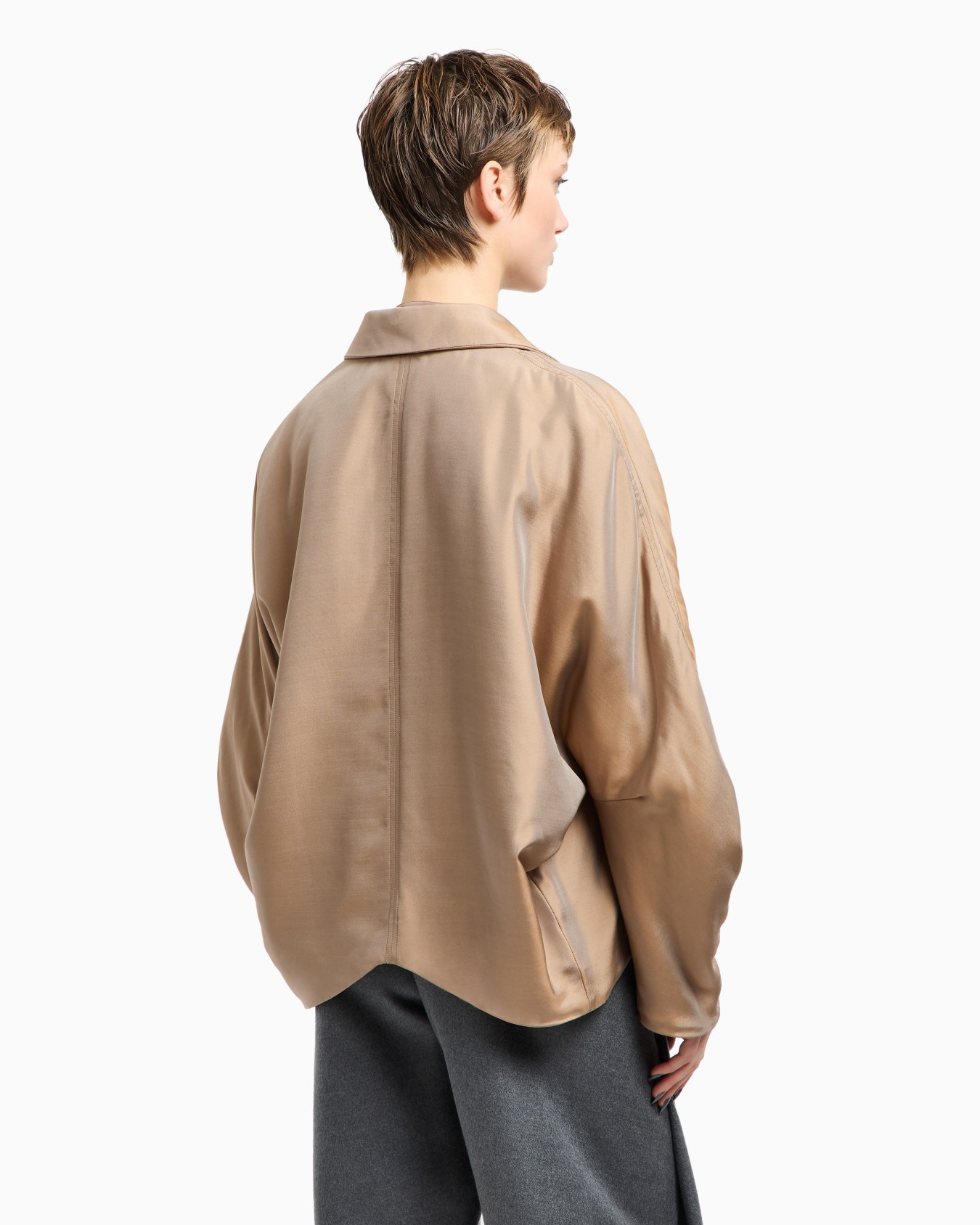 Blouson in ras di seta Slide 3