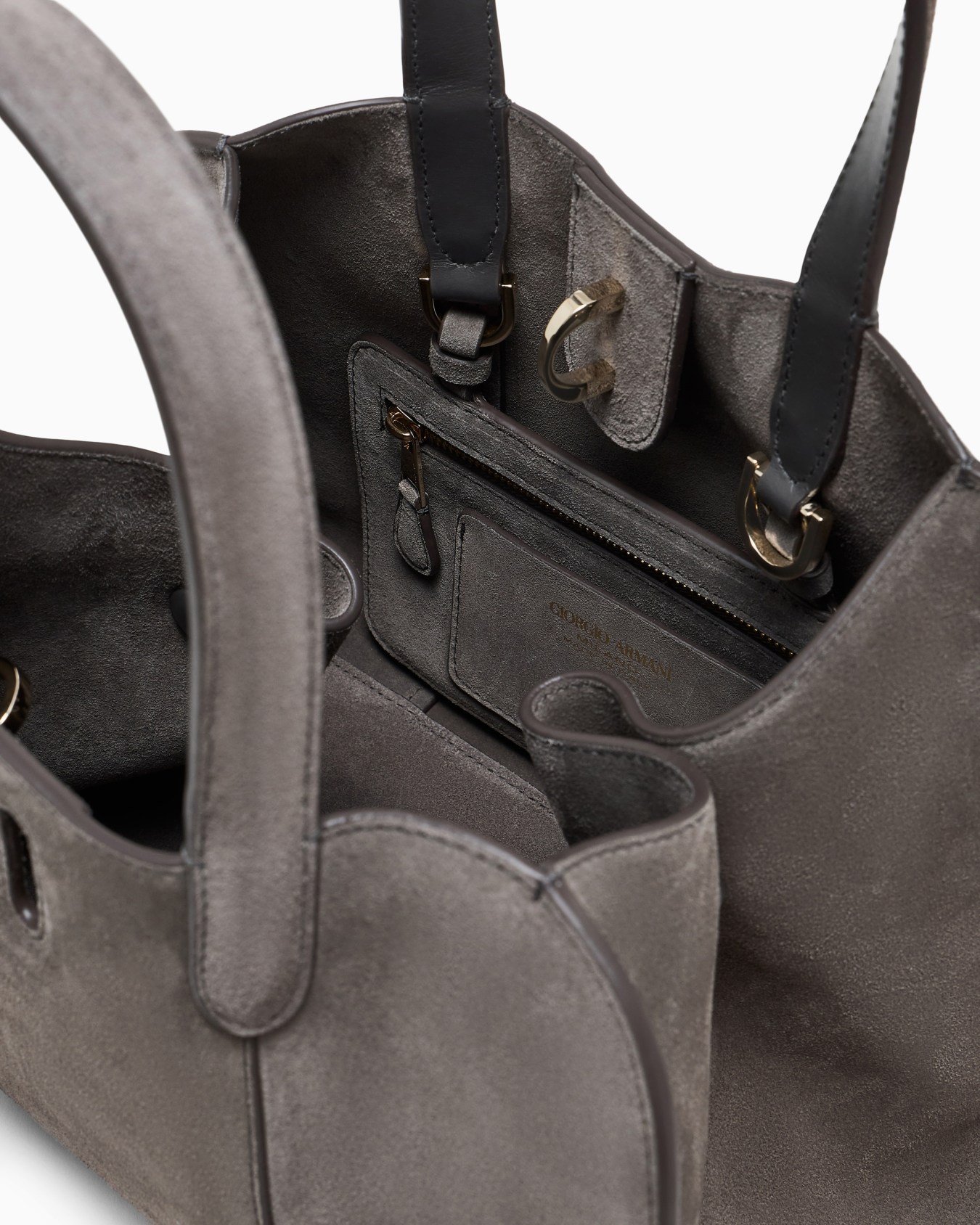 Small suede tote bag Slide 3