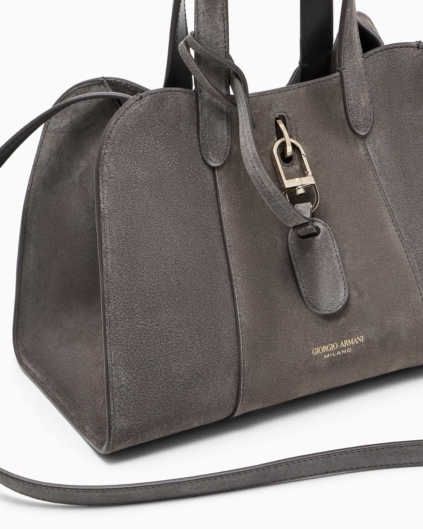 Small suede tote bag Slide 4