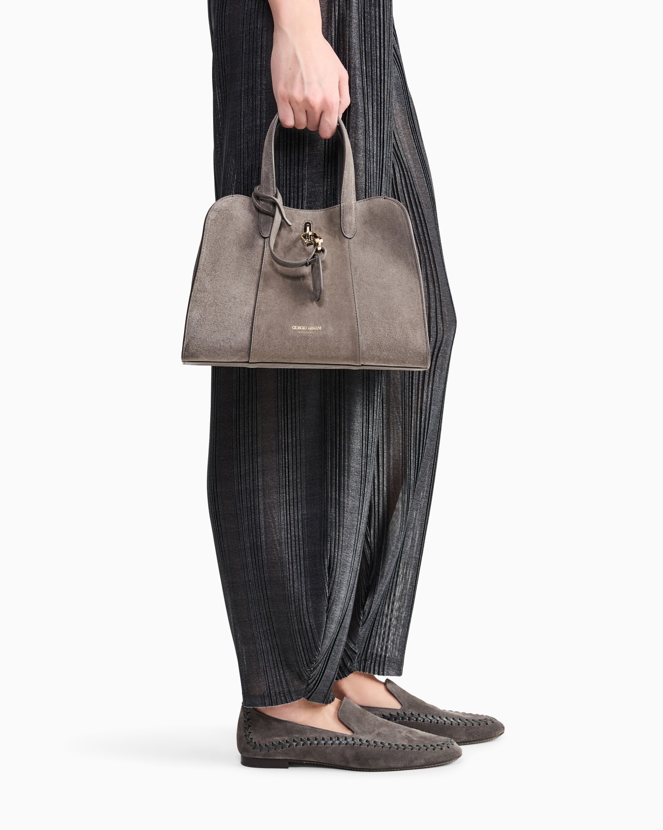 Small suede tote bag Slide 5