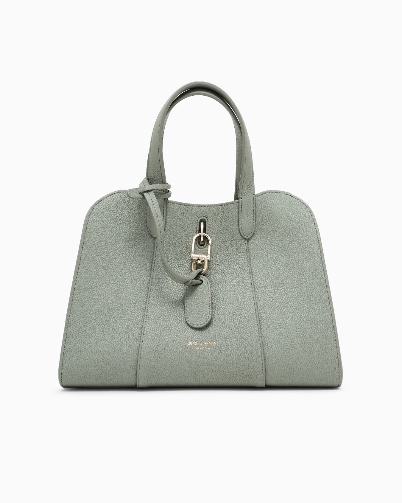 Small tote bag in pebbled leather Slide 0