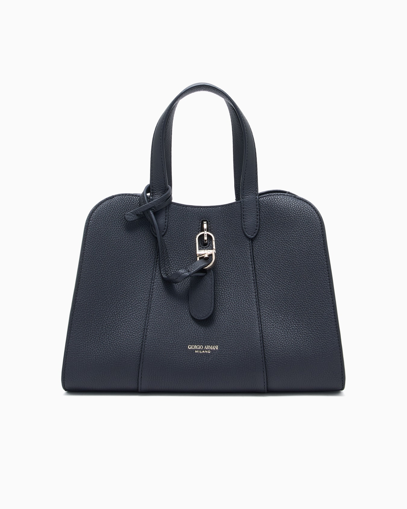 Small tote bag in pebbled leather Slide 0