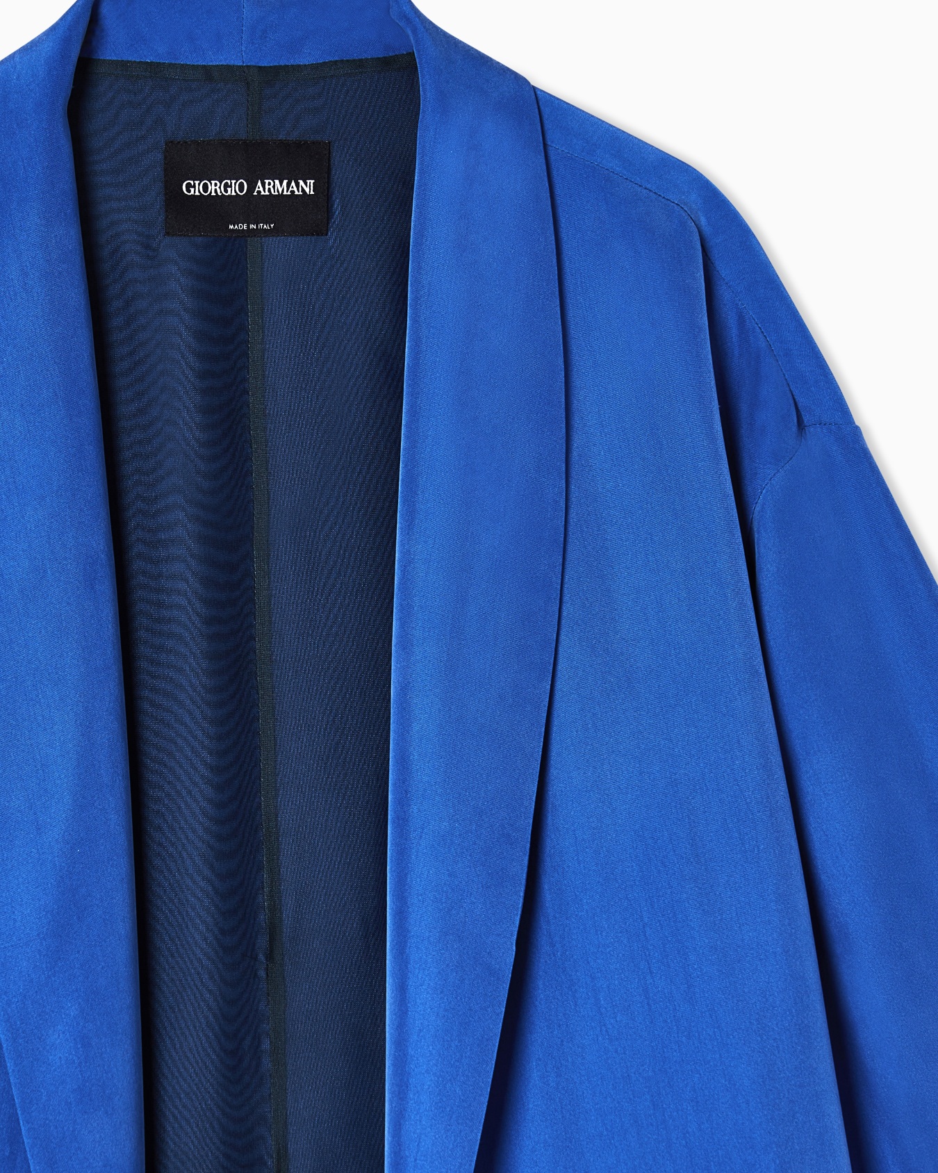 Washed silk single-breasted jacket Slide 5