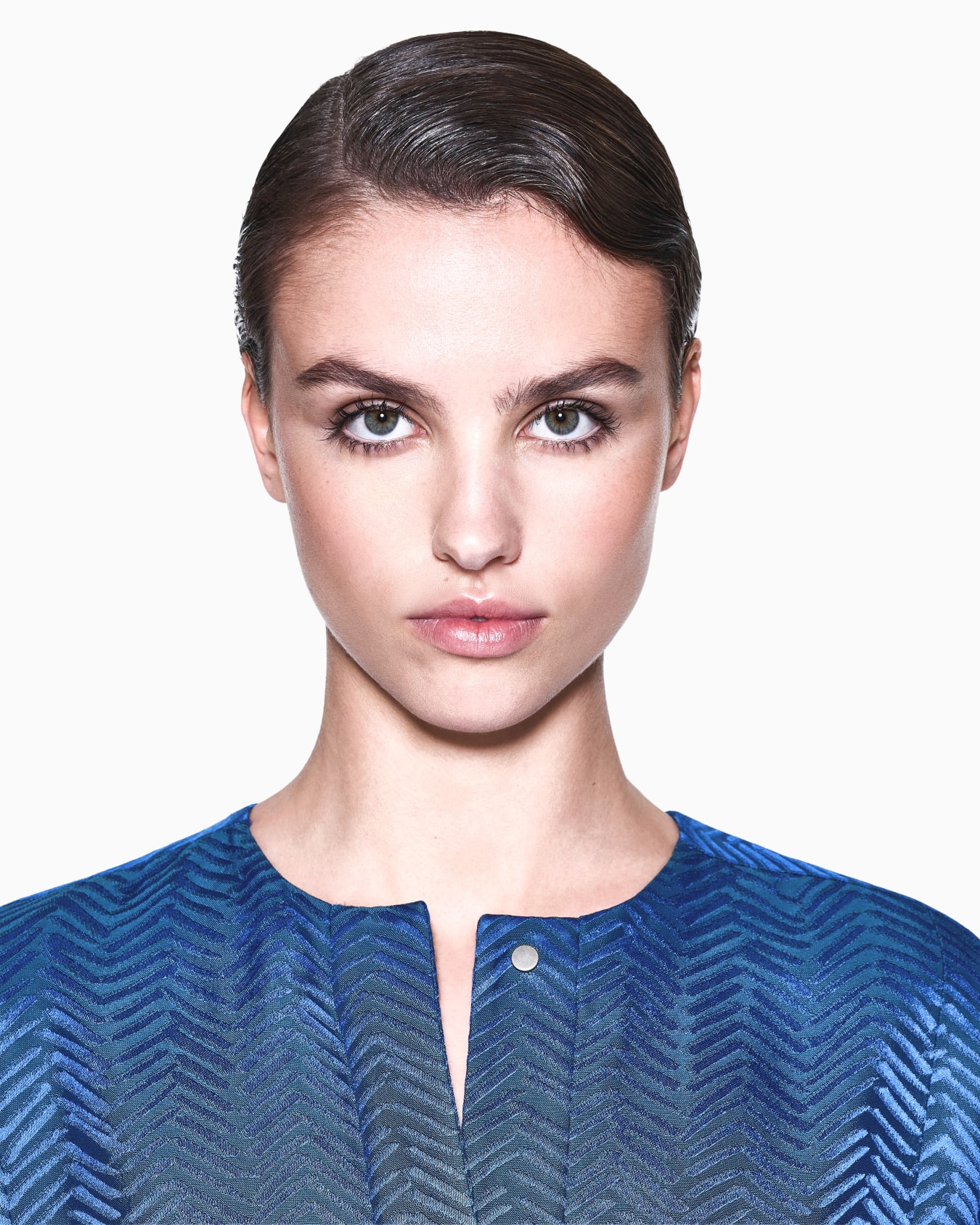 Blazer aus Jacquard-Viskose mit Chevron-Motiv Folie 4