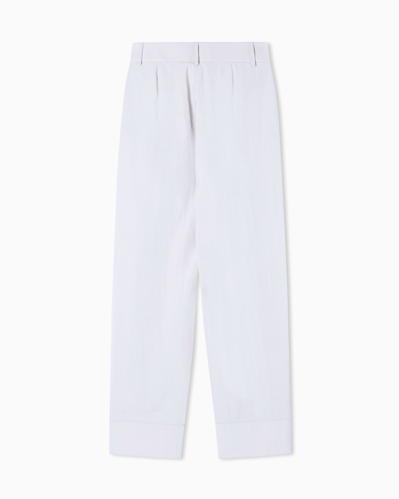 Washed technical silk trousers with pleats Slide 3