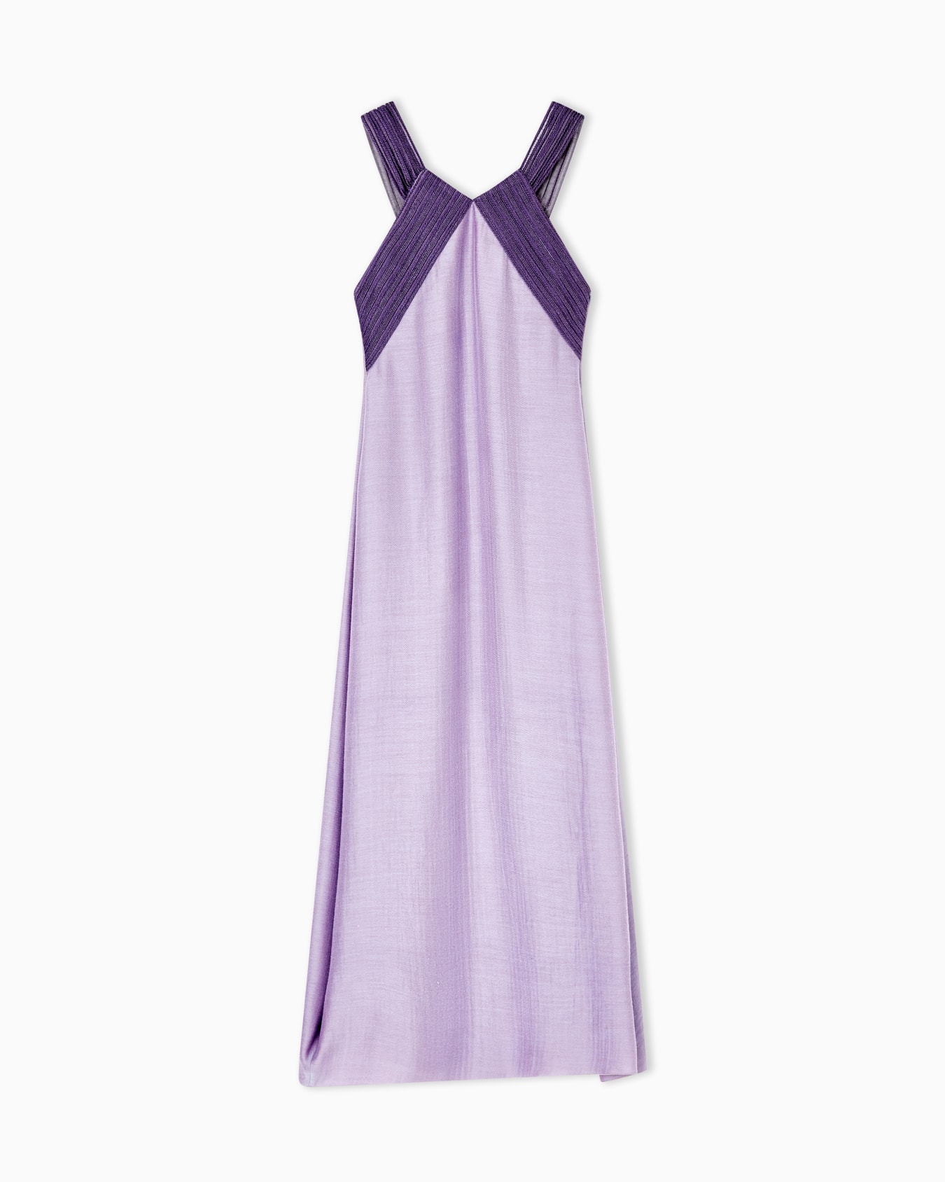 Long dress in Lyocell, viscose and silk Slide 0
