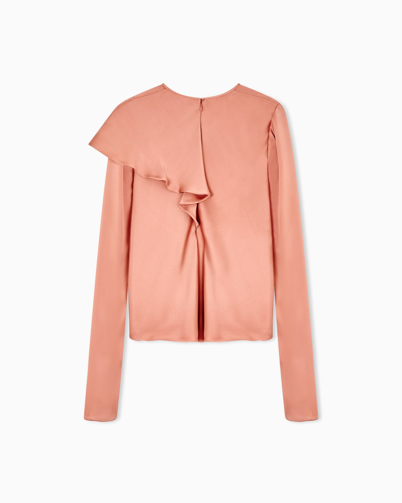 Bluse aus Seidencharmeuse mit Drapierung Folie 3