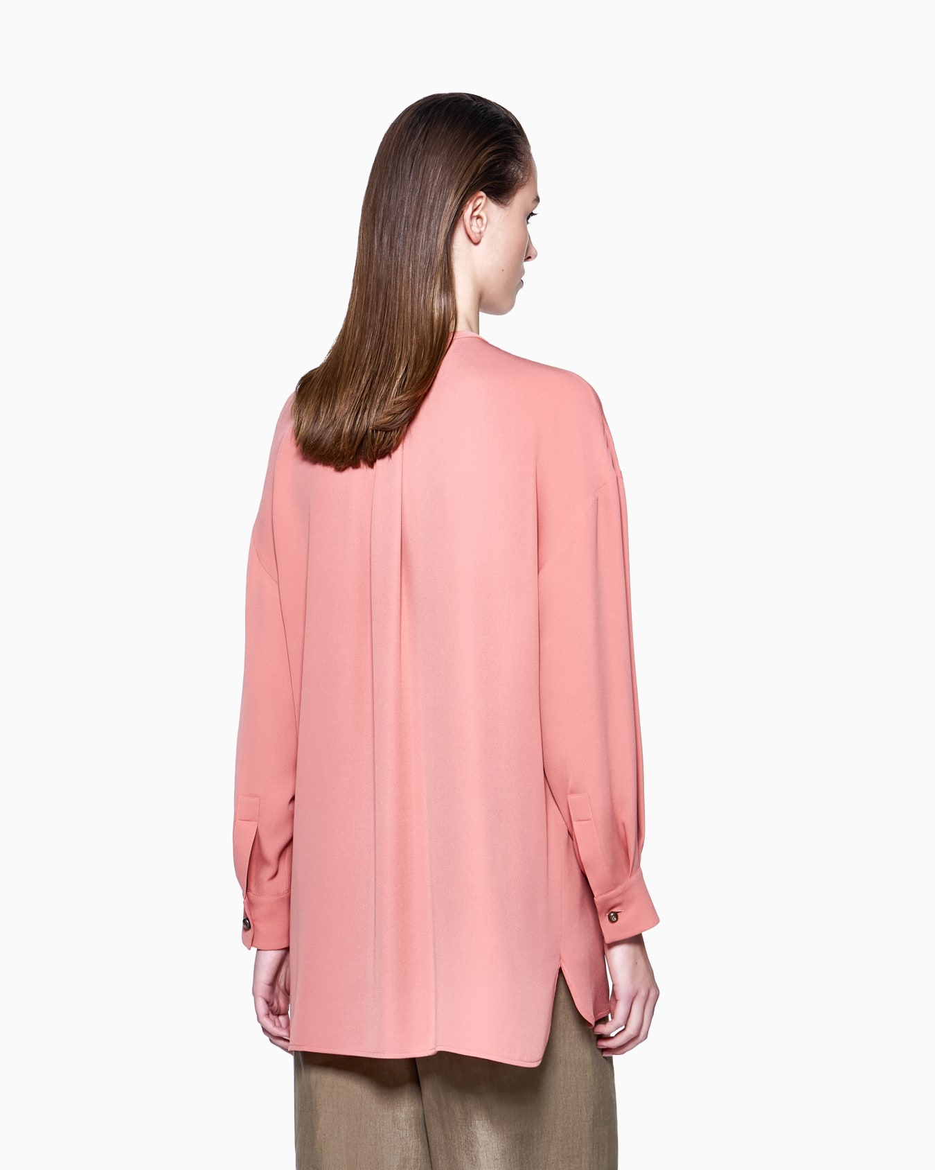 Blouse in triple silk georgette Slide 2