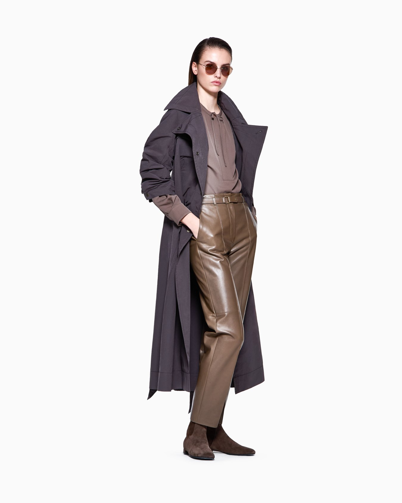 Blouse en triple georgette de soie Diapositive 1