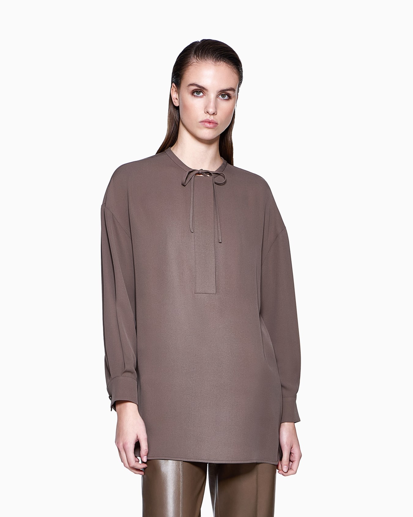 Blouse en triple georgette de soie Diapositive 3