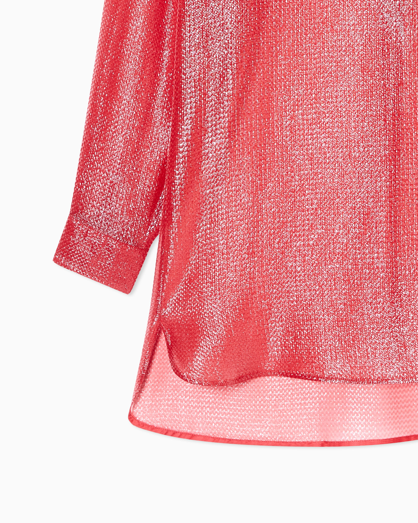 Chemise over en mélange de soie Diapositive 4