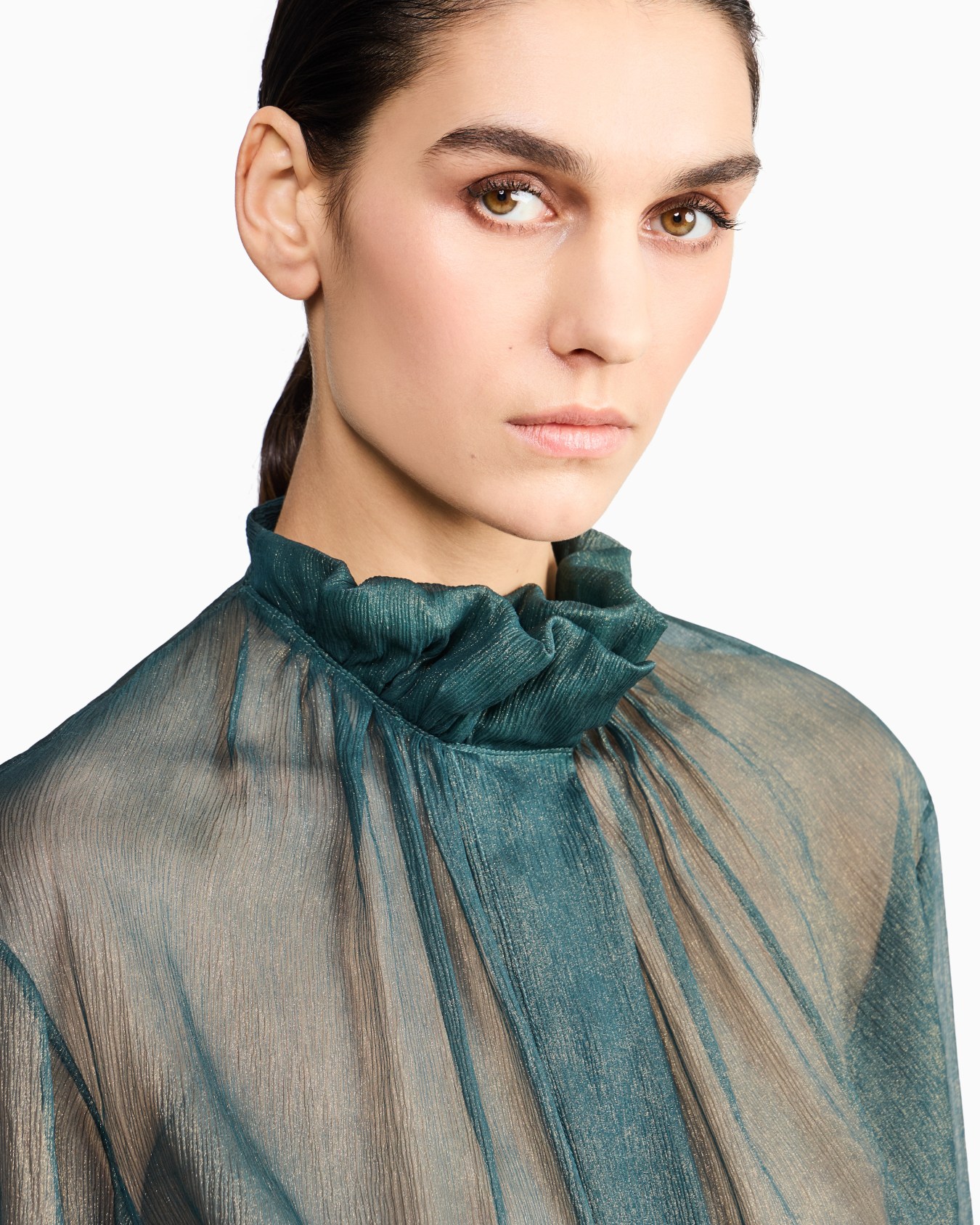 Silk creponne shirt Slide 4