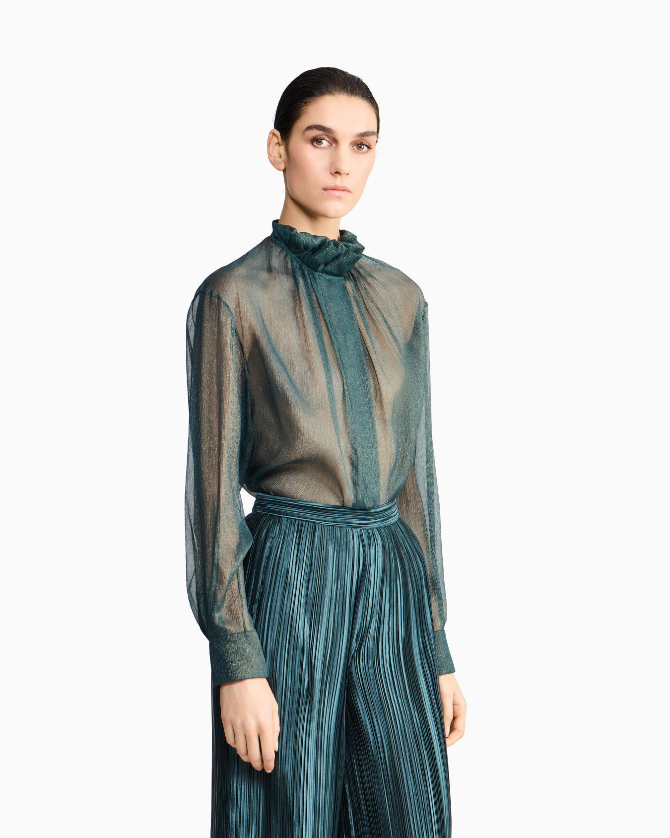 Silk creponne shirt Slide 3