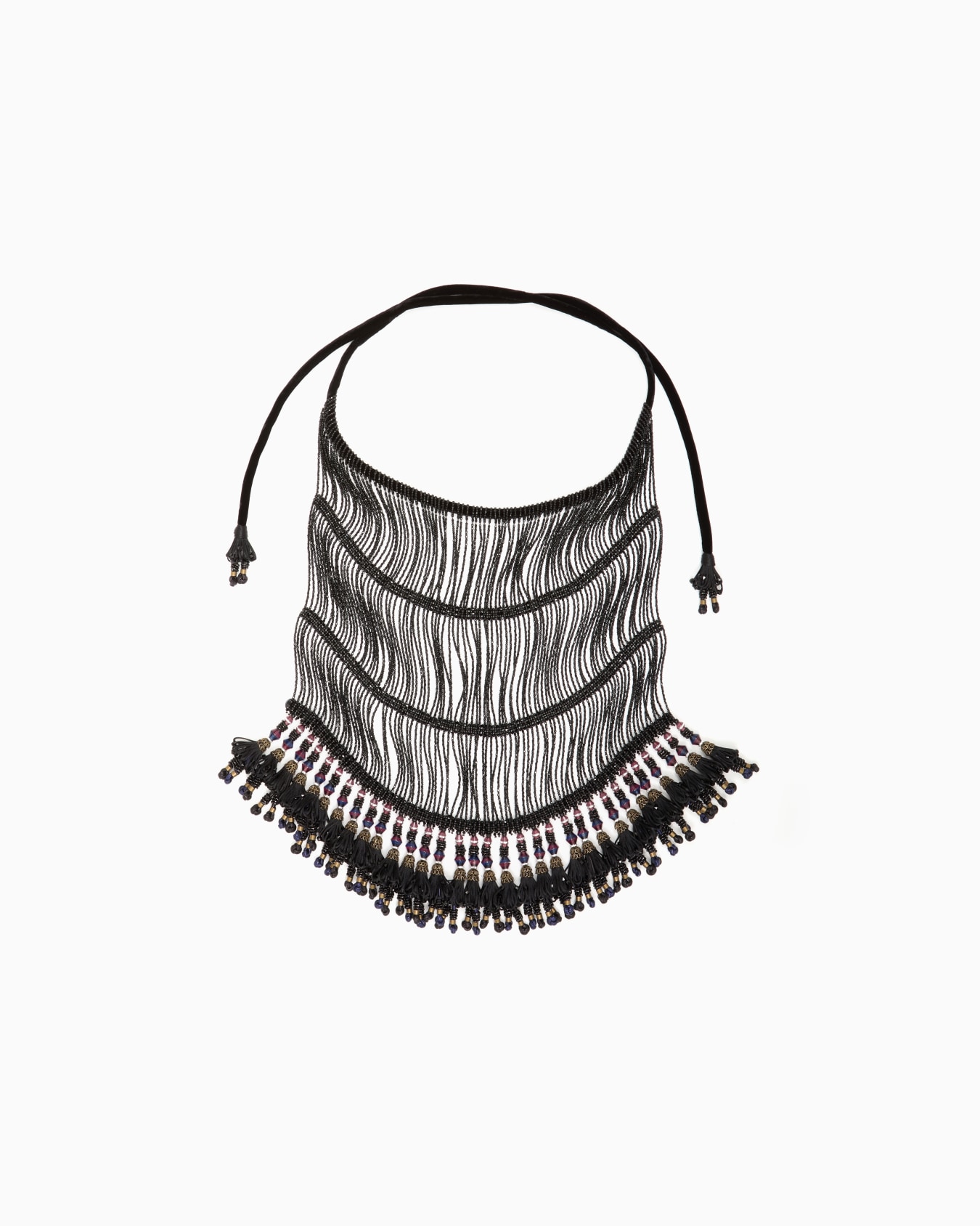 Long necklace with fringes Slide 0