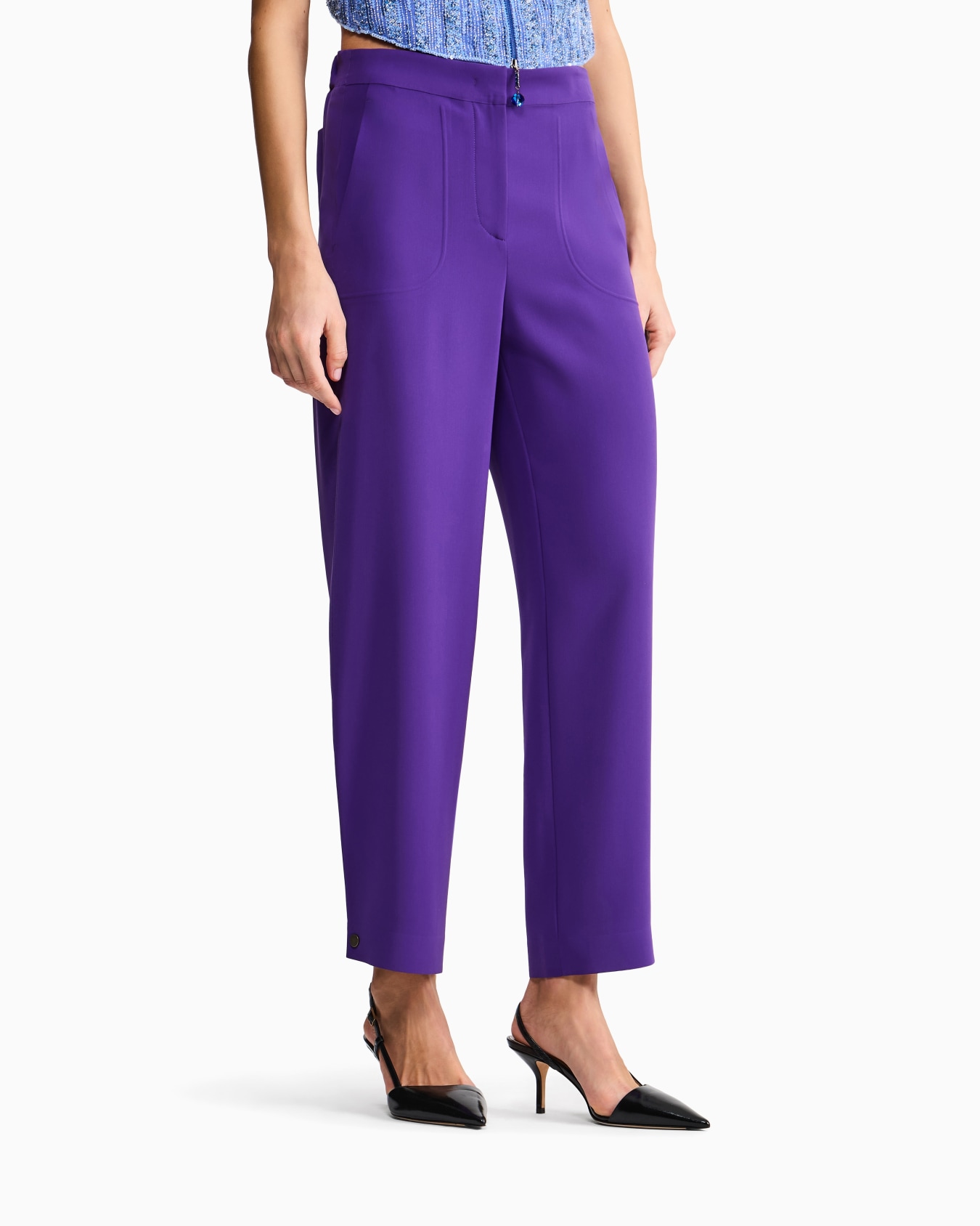 Technical-cady straight trousers Slide 3