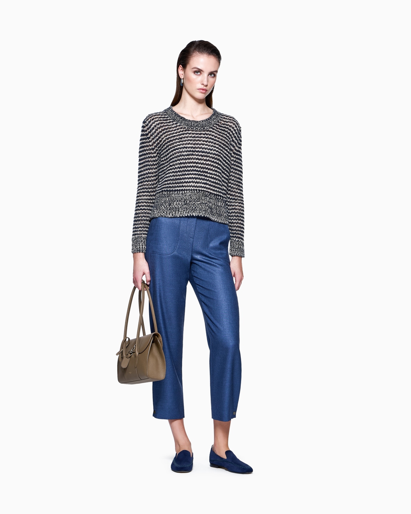 Silk and wool trousers Slide 1