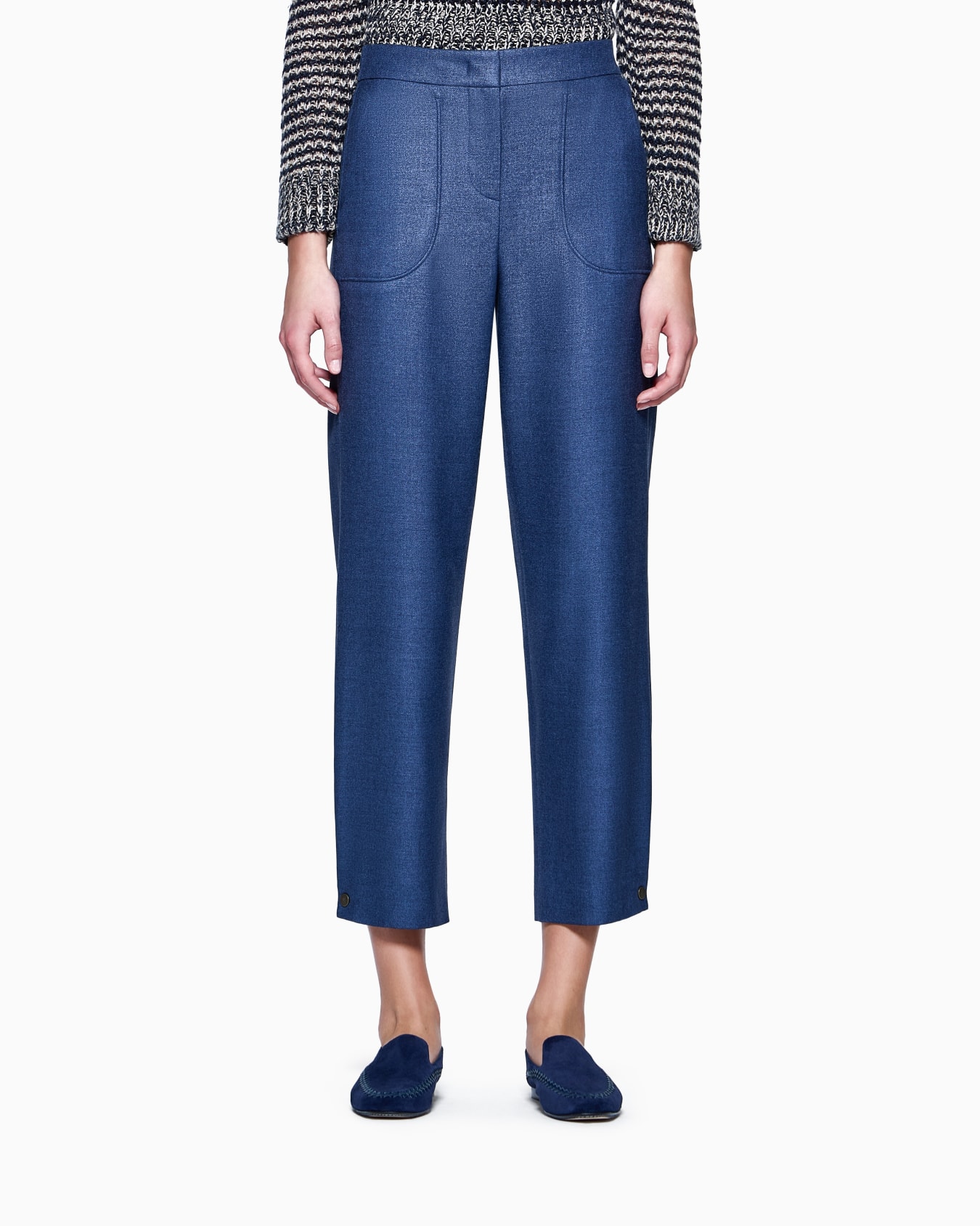 Silk and wool trousers Slide 3