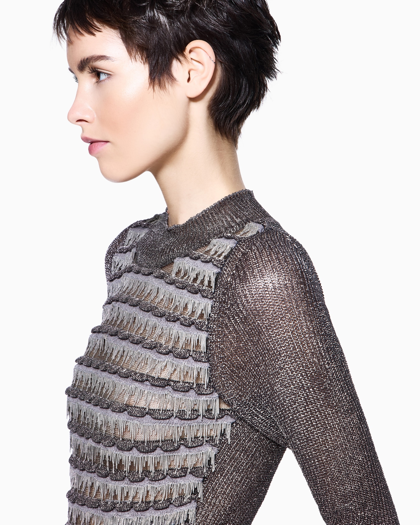 Maglia in viscosa e maglia metallica Slide 4