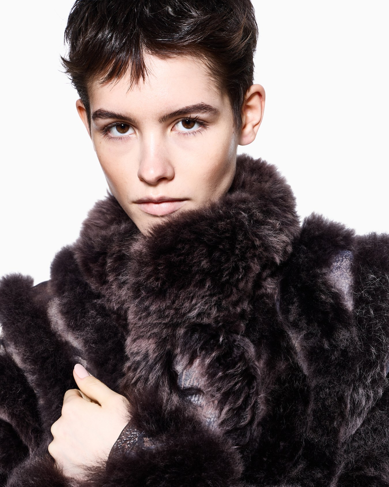 Abrigo ancho de lana de alpaca Diapositiva 6