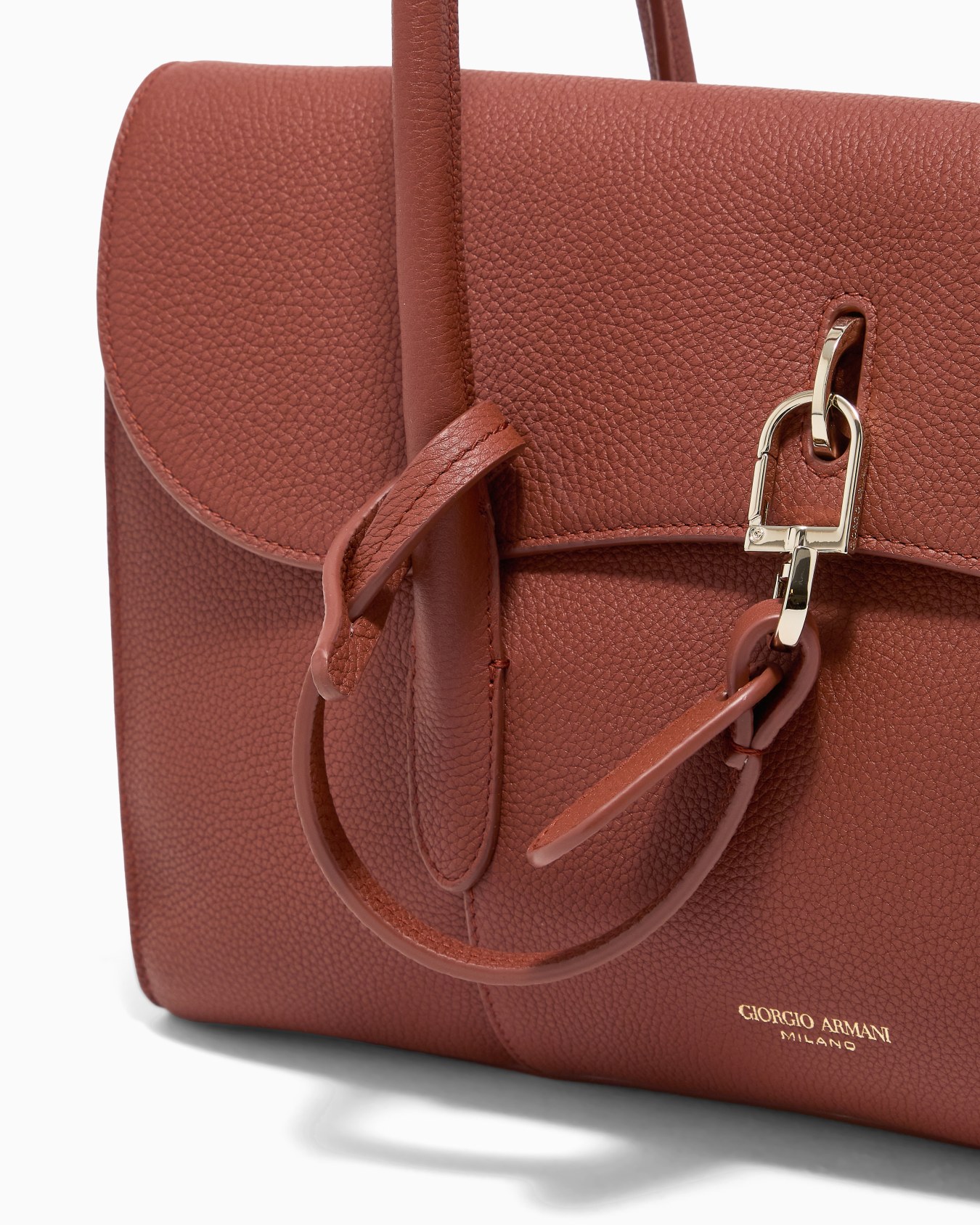 Small pebbled leather shoulder bag Slide 4